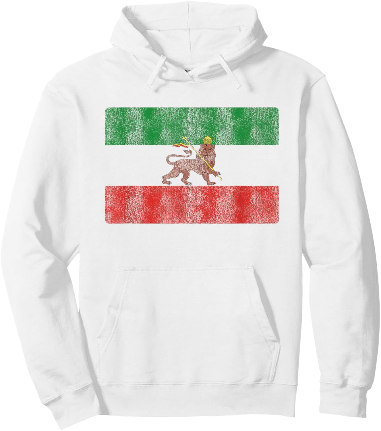 Rasta Rastafari Lion Ethiopia Flag Rastafarian Hoodie - Hoodie | White