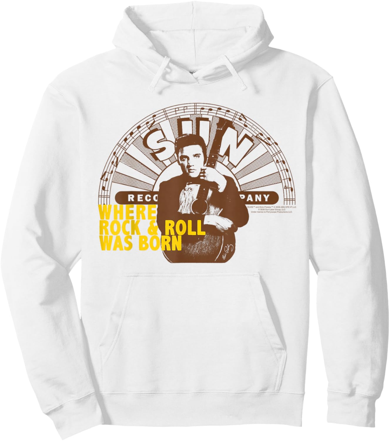 Offiziell Elvis Presley Where Rock and Roll was Born Hoodie - Hoodie | White