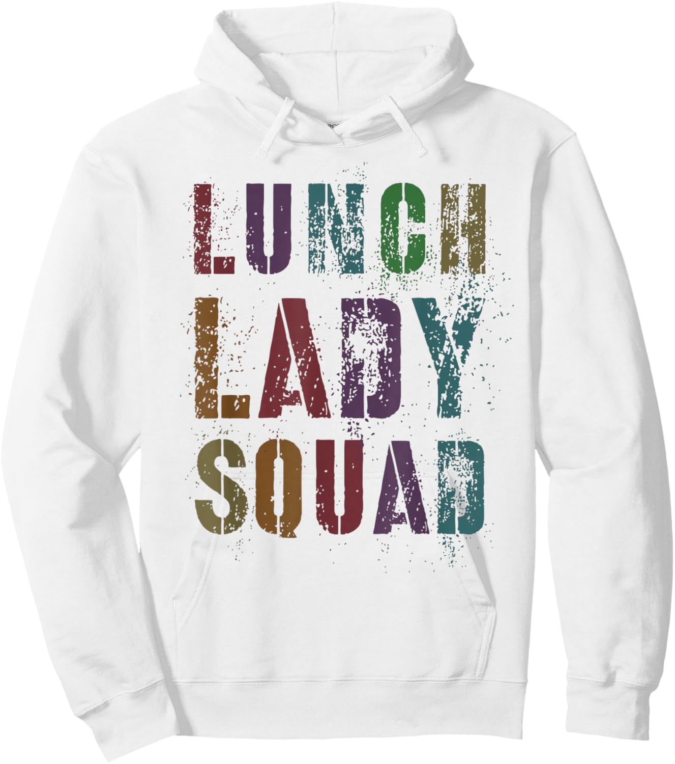 Funny LUNCH LADY SQUAD Cafeteria Worker Meal Preparation Hoodie - Hoodie | White
