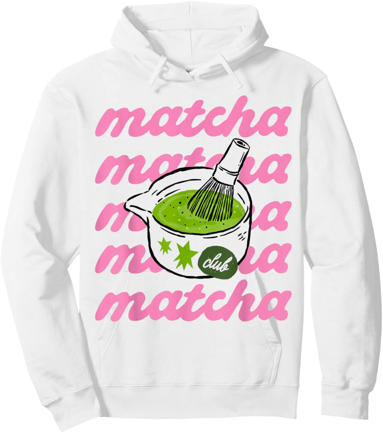 Funny Matcha Latte Lovers Costume Green Tea Hoodie - Hoodie | White