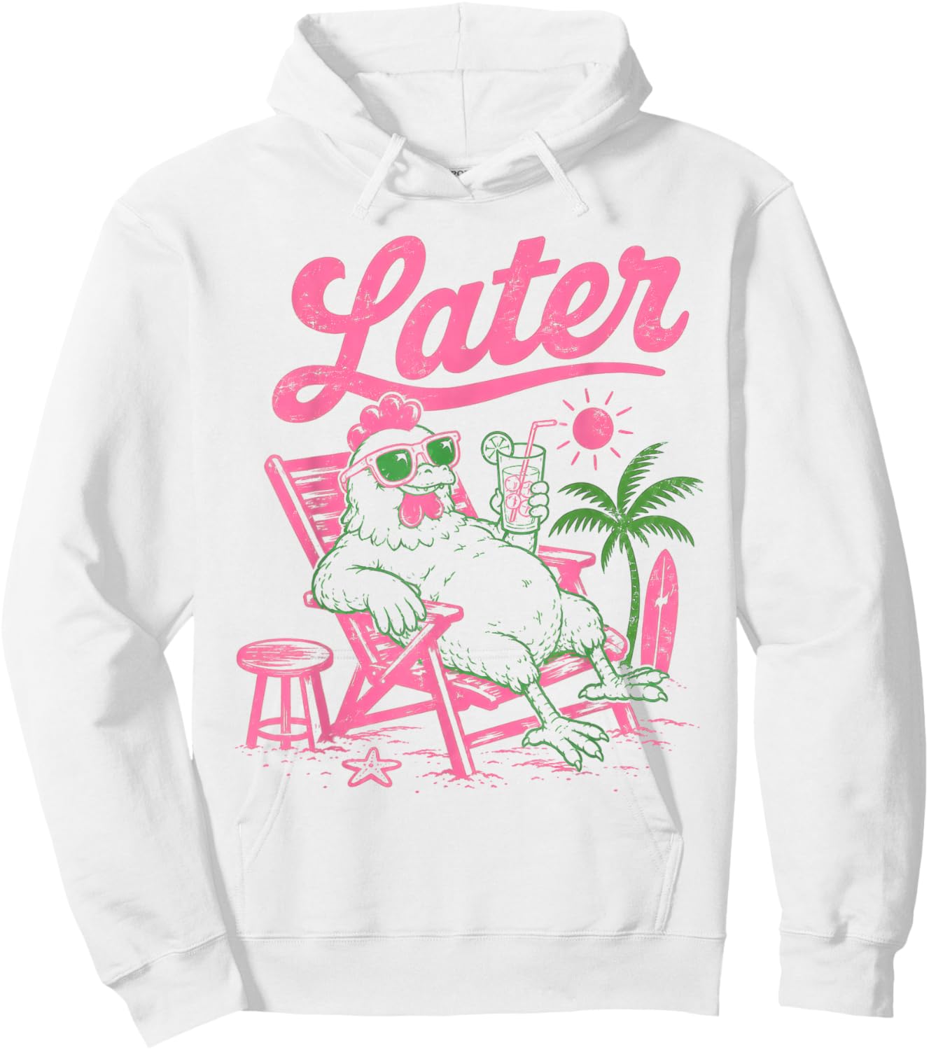 Chicken School's Out for Summer Teacher Student Men Women Hoodie - Hoodie | White