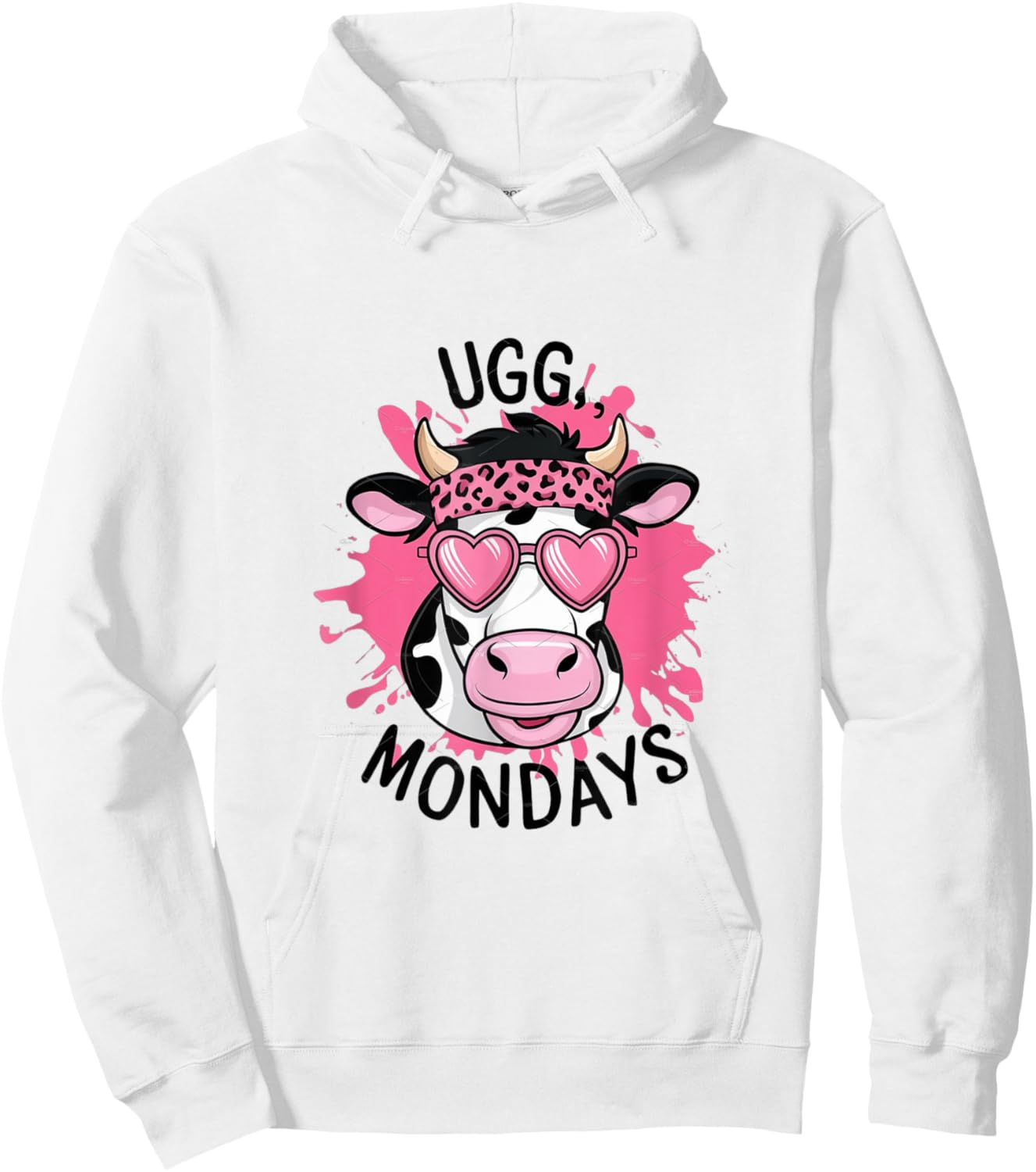 UGG Monday's Cow Hoodie - Hoodie | White