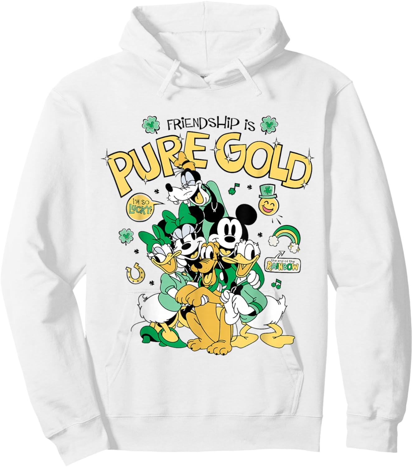 Disney St. Patrick's Day Friendship is Pure Gold Best Friend Hoodie - Hoodie | White
