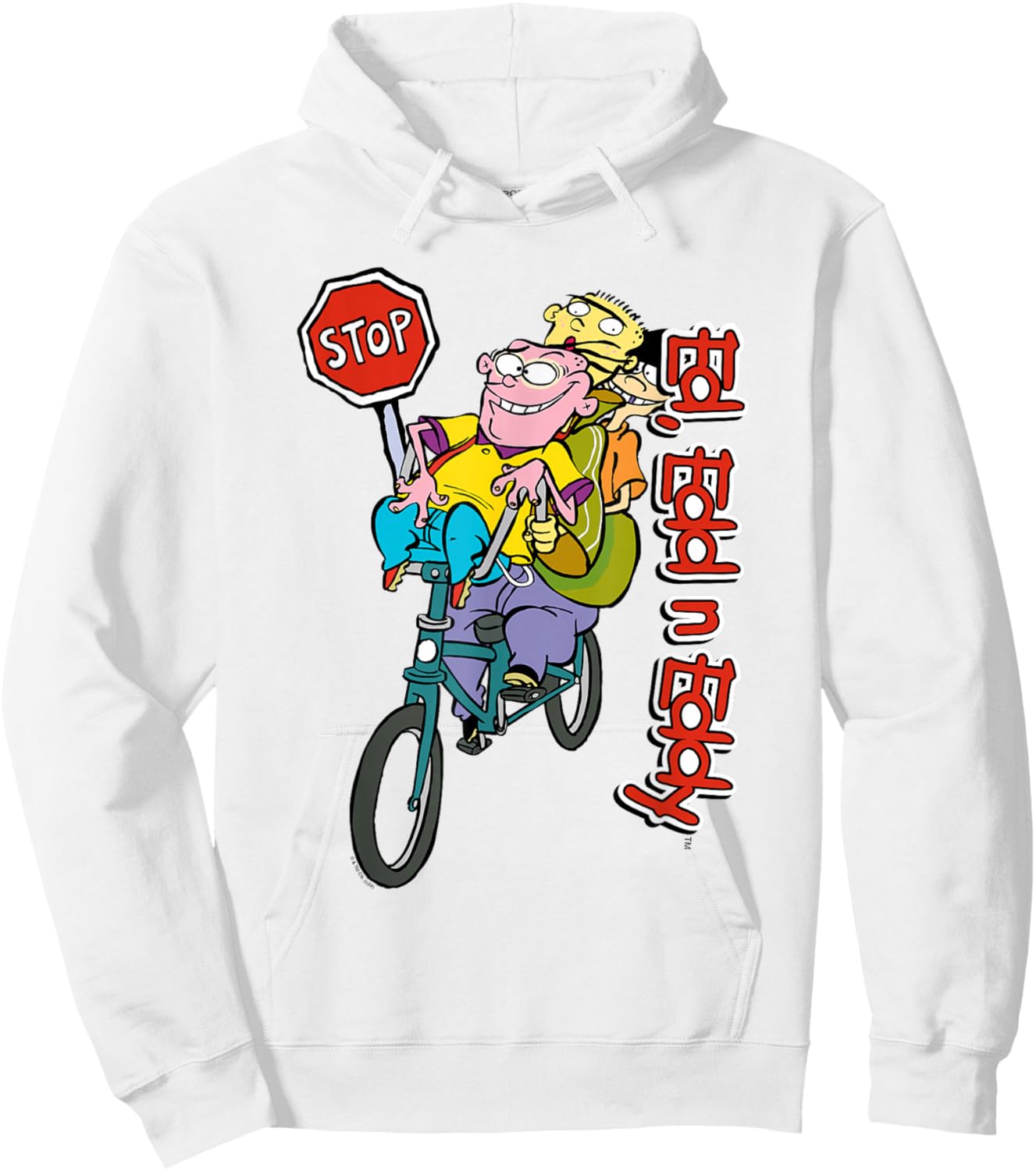 Ed, EDD n Eddy Stop Wild Biking Ride Hoodie - Hoodie | White