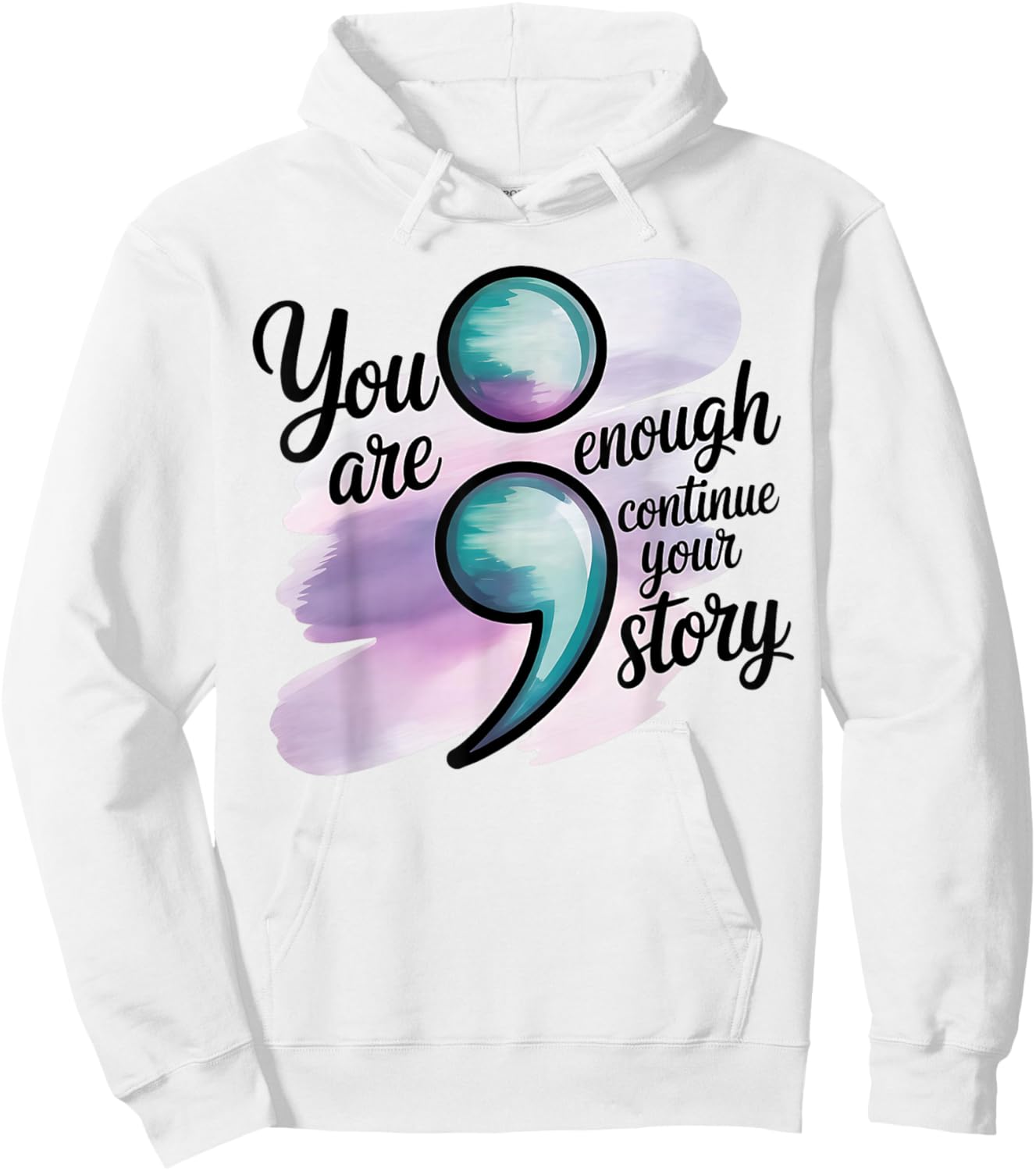 Choose to Keep Writing Your Story Inspirational Quote Hoodie - Hoodie | White