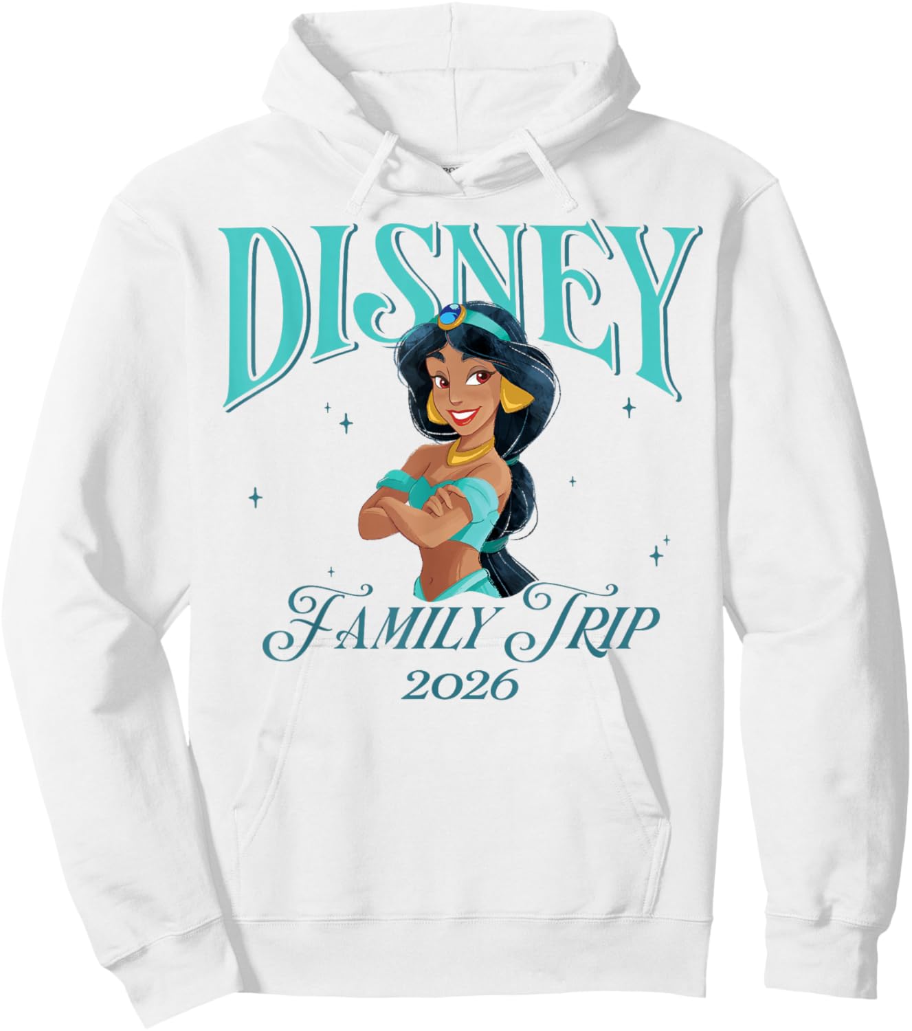 Disney Aladdin Princess Jasmine Disney Family Trip 2026 Hoodie - Hoodie | White