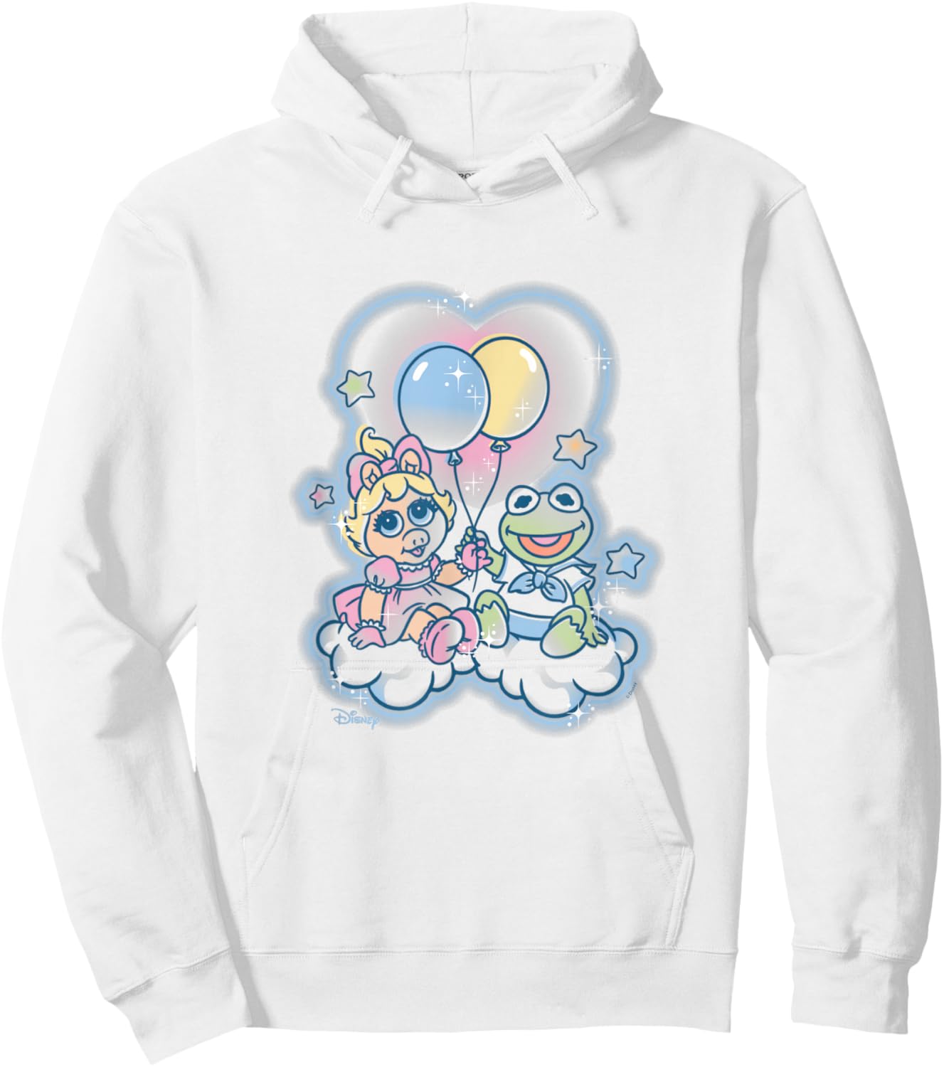 Muppet Babies - Miss Piggy and Kermit Hoodie - Hoodie | White