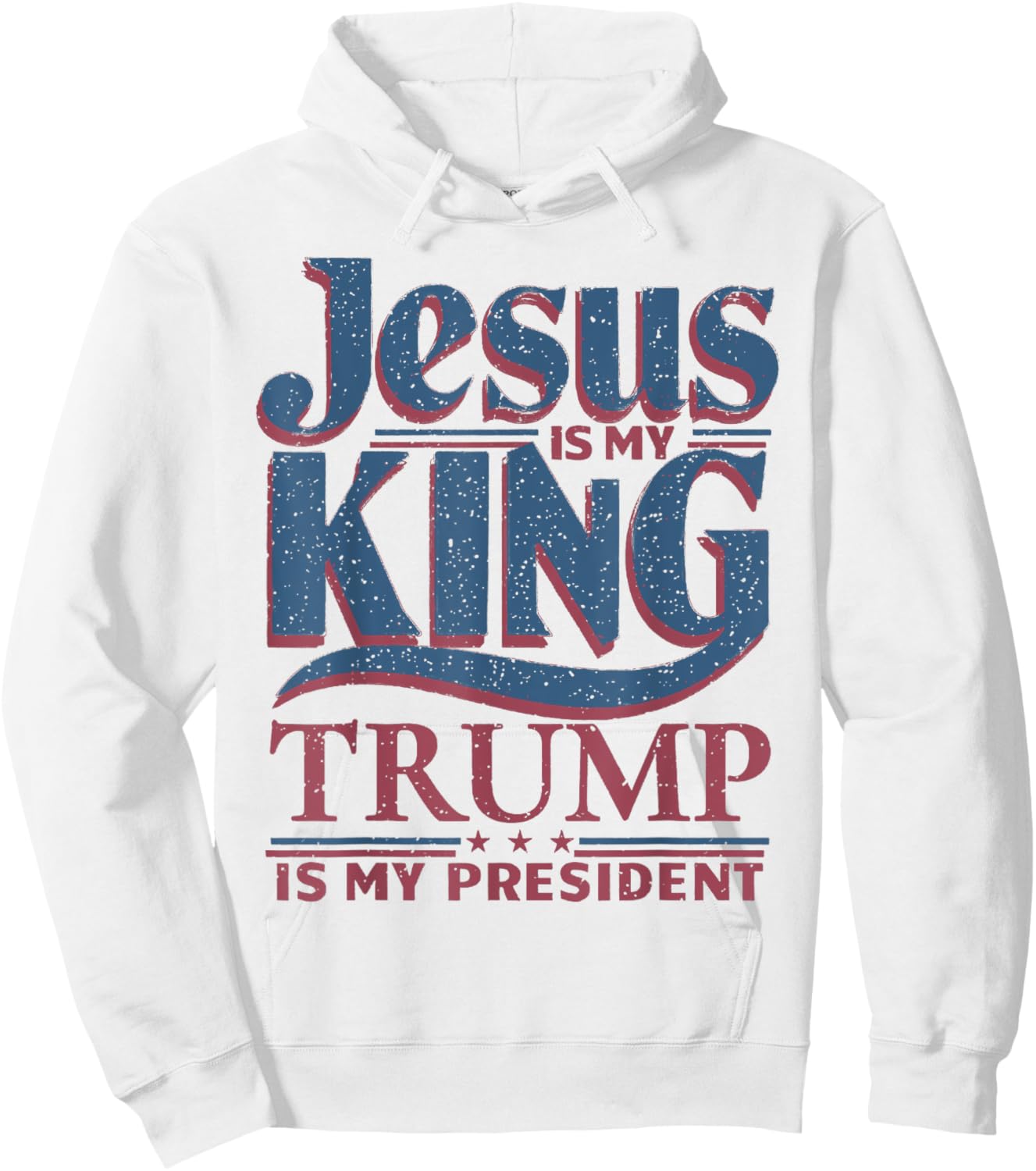 Jesus Is My King Trump Is My President Trump Supporters Hoodie - Hoodie | White