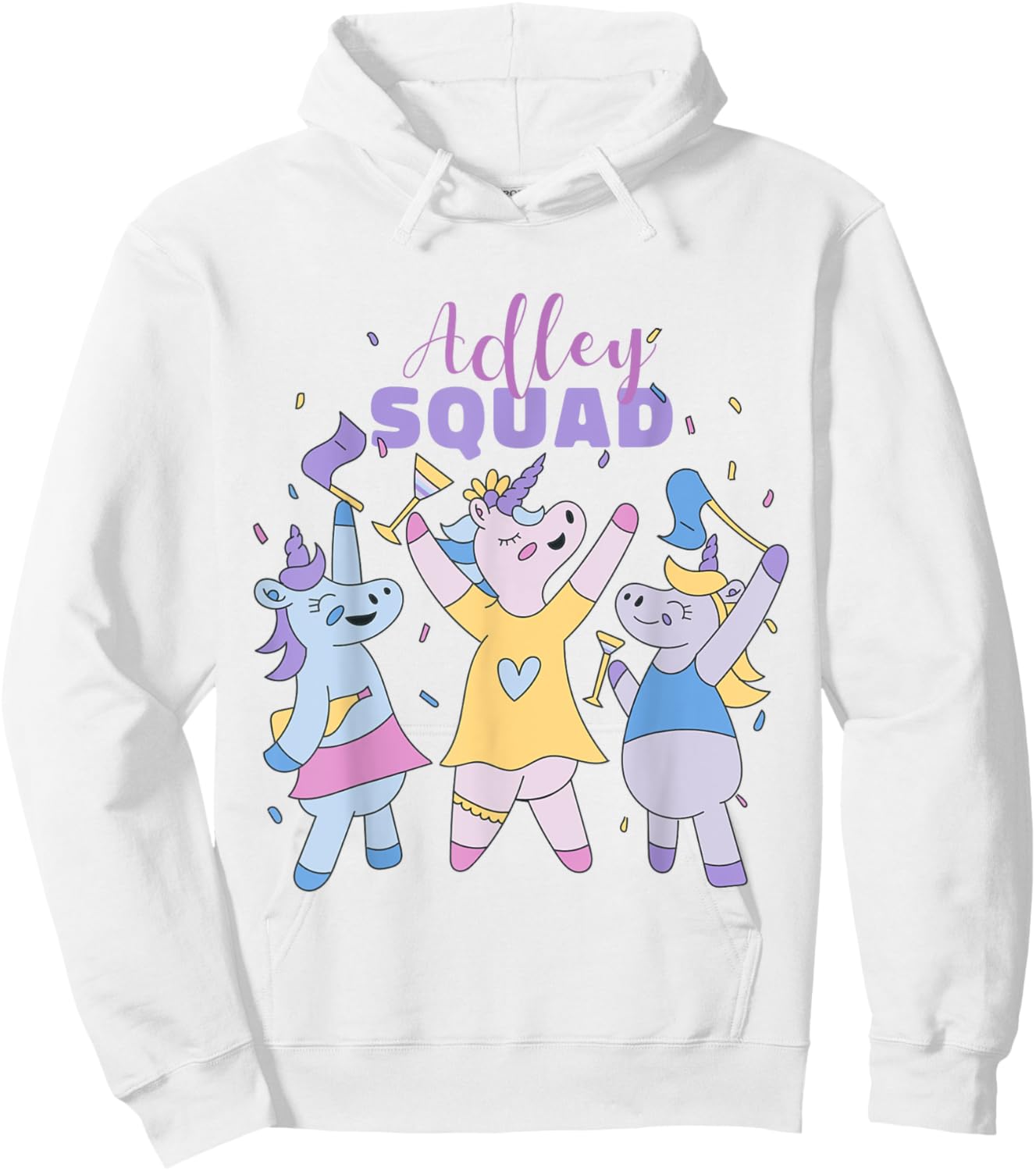 Adley Merch Unicorn Design Hoodie - Hoodie | White