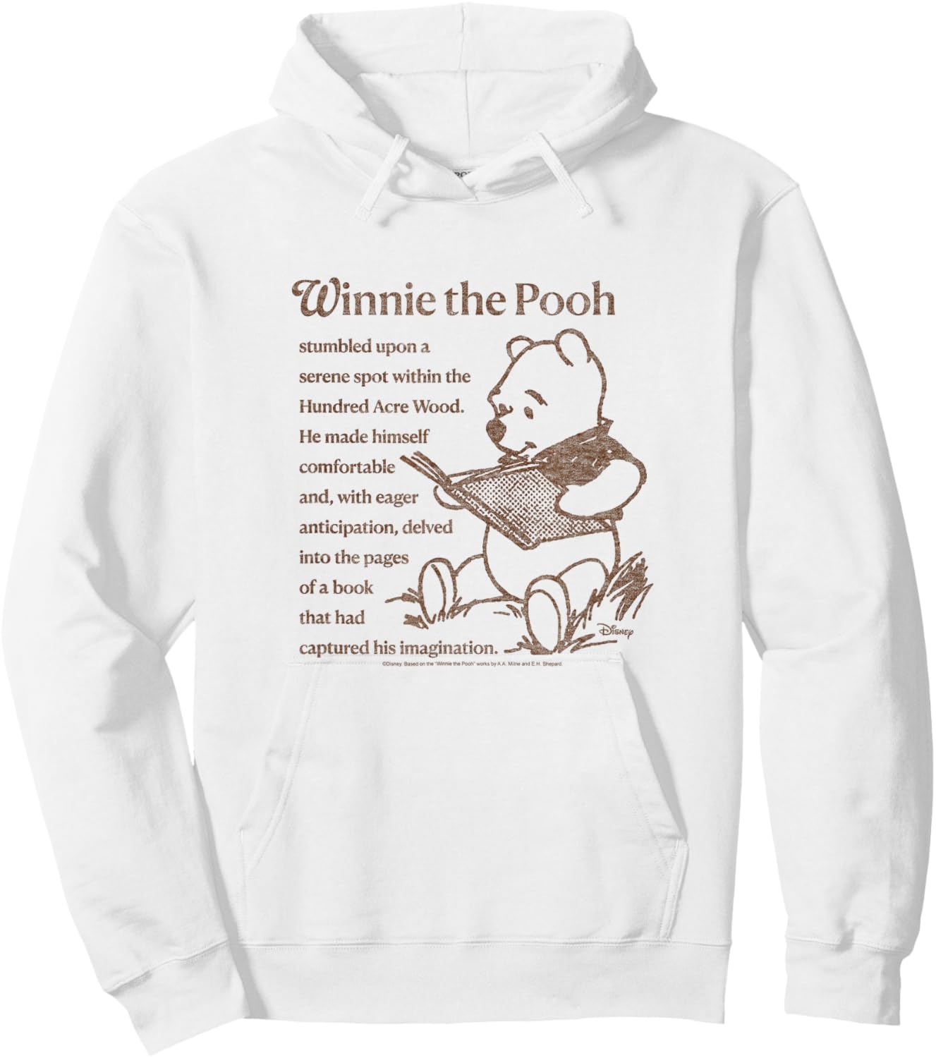 Winnie The Pooh - Pooh Book Hoodie - Hoodie | White