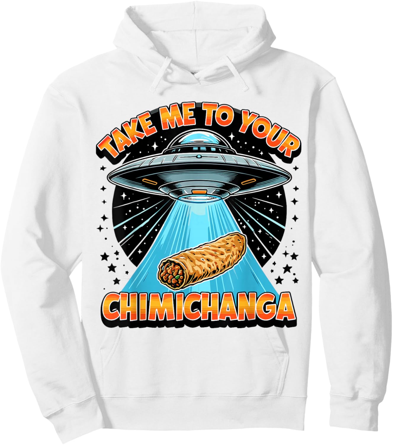 Take Me to Your Chimichanga Tex-Mex Southern Chimichanga Hoodie - Hoodie | White