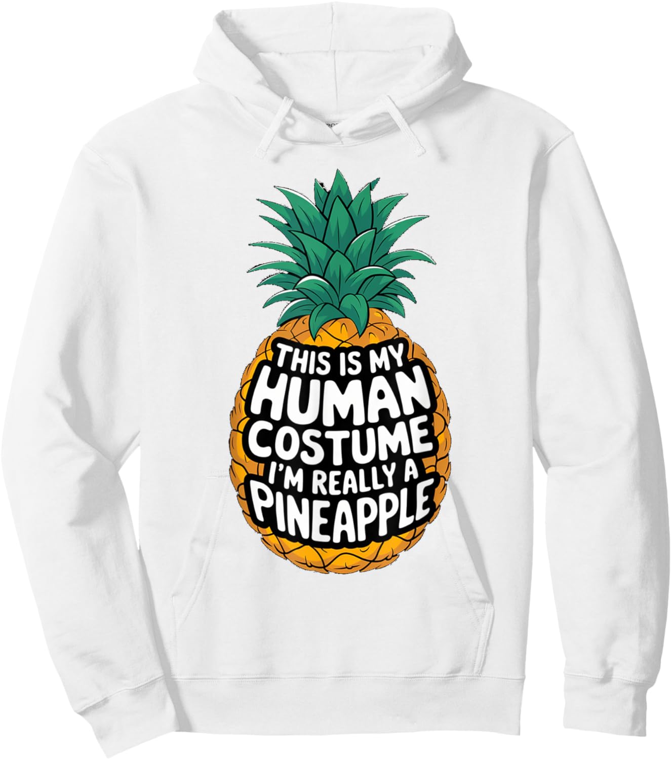Pineapple Halloween Costume Carnival Pineapple Costume Hoodie - Hoodie | White