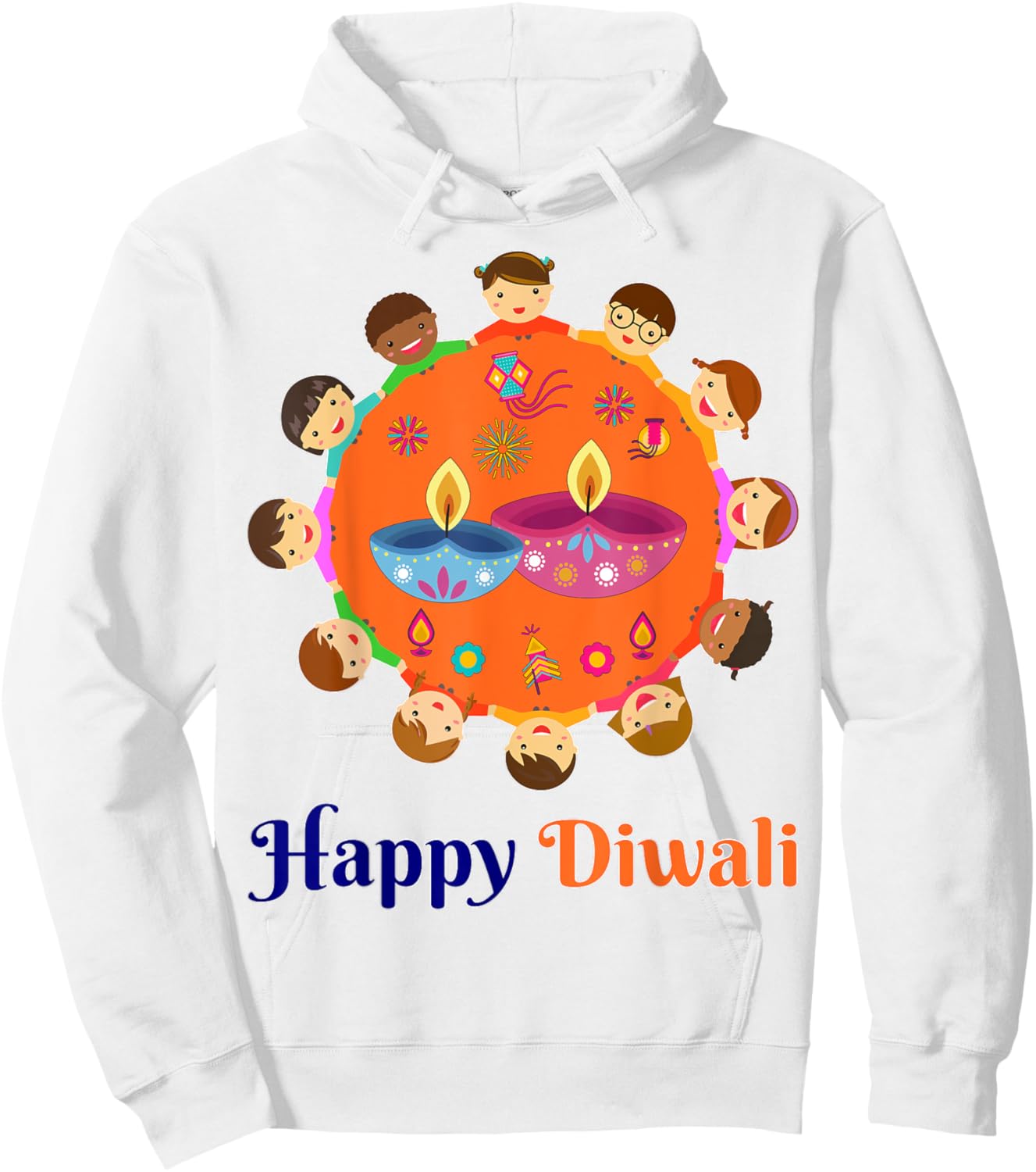Toddler Diwali-Shirt Kid Men Women Family Hindu Happy Diwali Hoodie - Hoodie | White