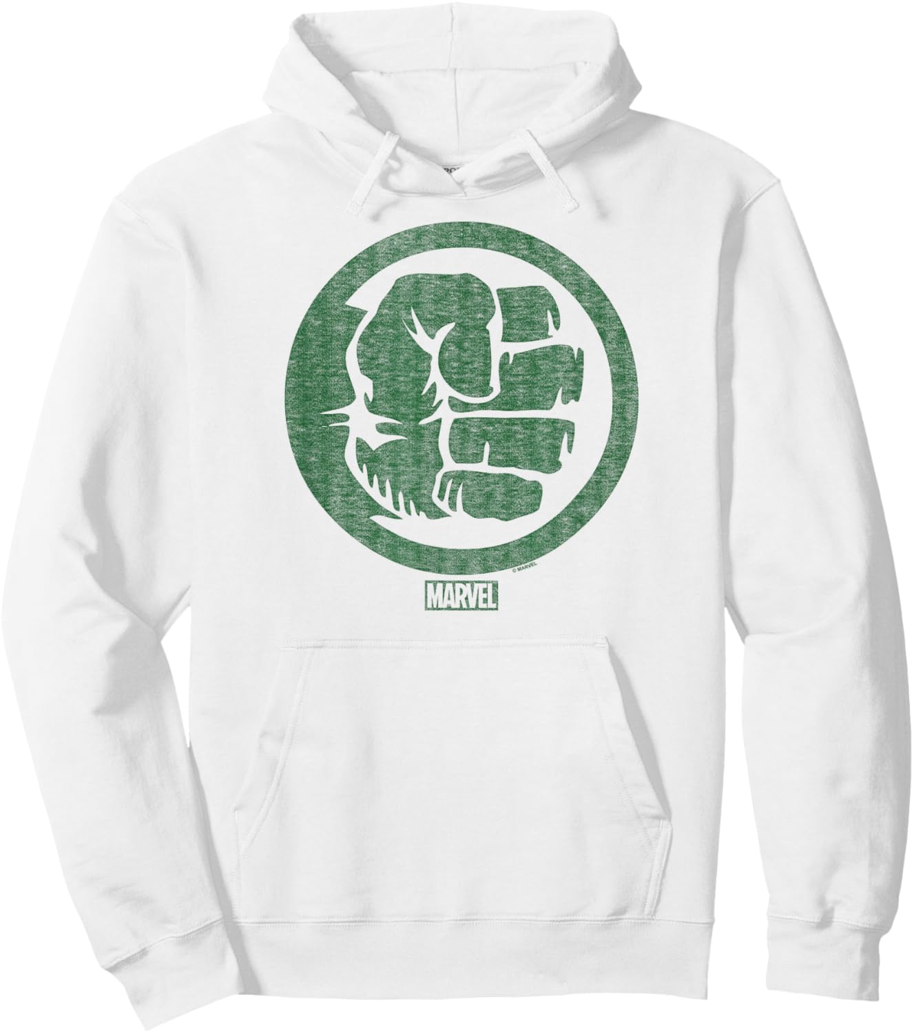 Hulk - Fist Symbol Hoodie - Hoodie | White