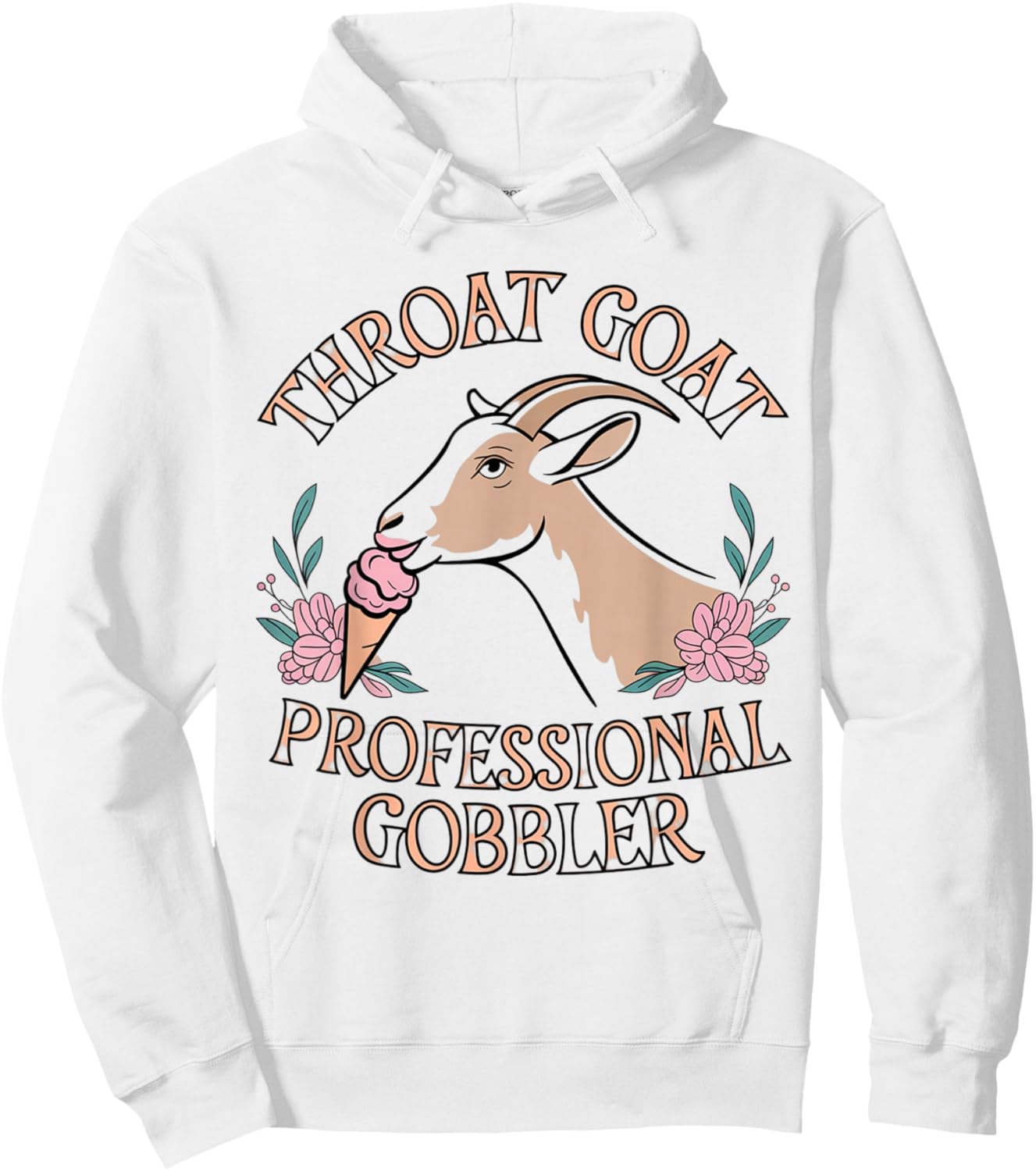 Throat Goat Embarrassing Shirt Funny Inappropriate Joke Girl Hoodie - Hoodie | White