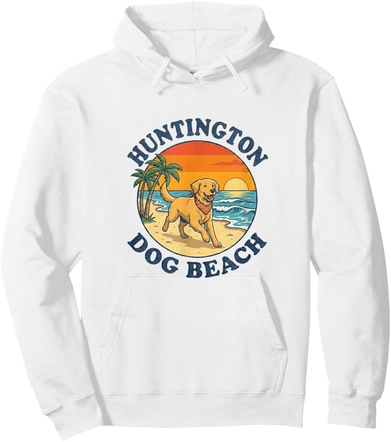 Huntington Dog Beach Hoodie - Hoodie | White