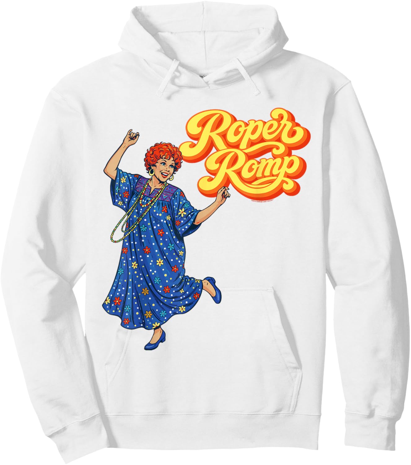 Roper Romp Funny Three's Company Dancing Helen Roper Retro Hoodie - Hoodie | White