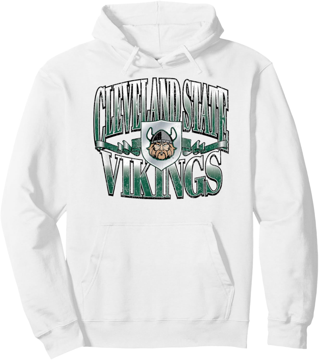 Cleveland State Vikings Retro Class White Hoodie - Hoodie | White