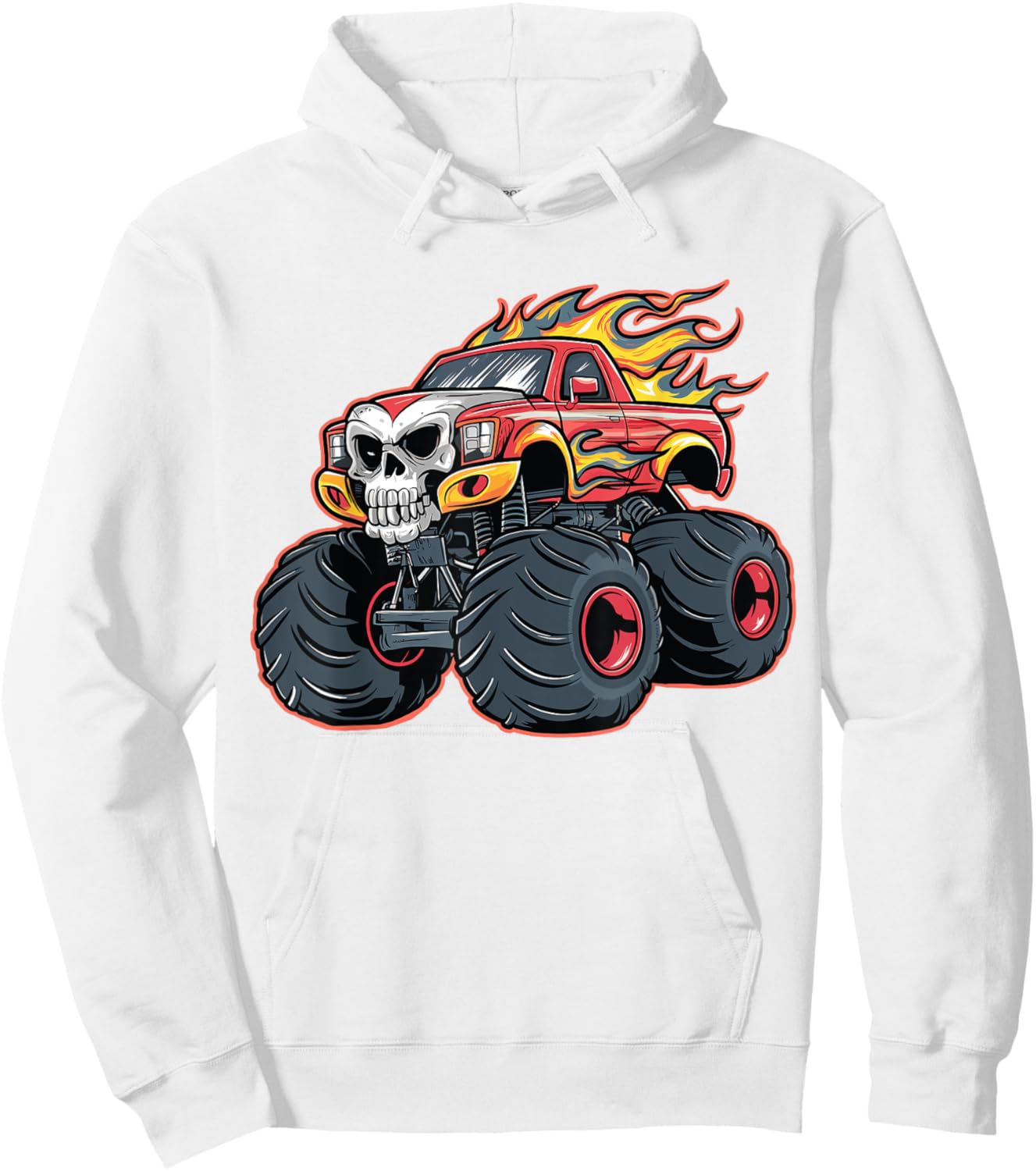 Monster Truck for toddlers Youth & Adults Hoodie - Hoodie | White