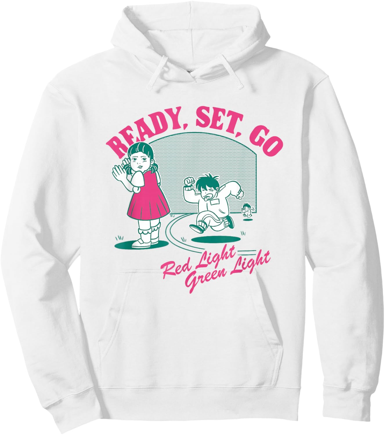 Squid Game 2 Ready Set Go Red Light Green Light Hoodie - Hoodie | White