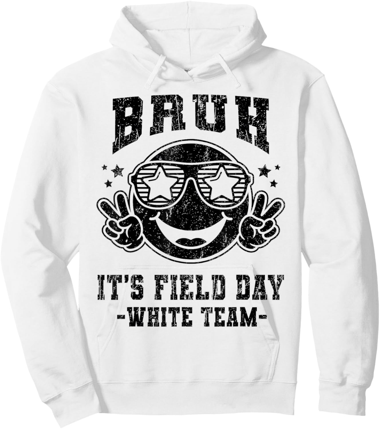 White Team Bruh It's Field Day 2026 for Teacher Kids Hoodie - Hoodie | White