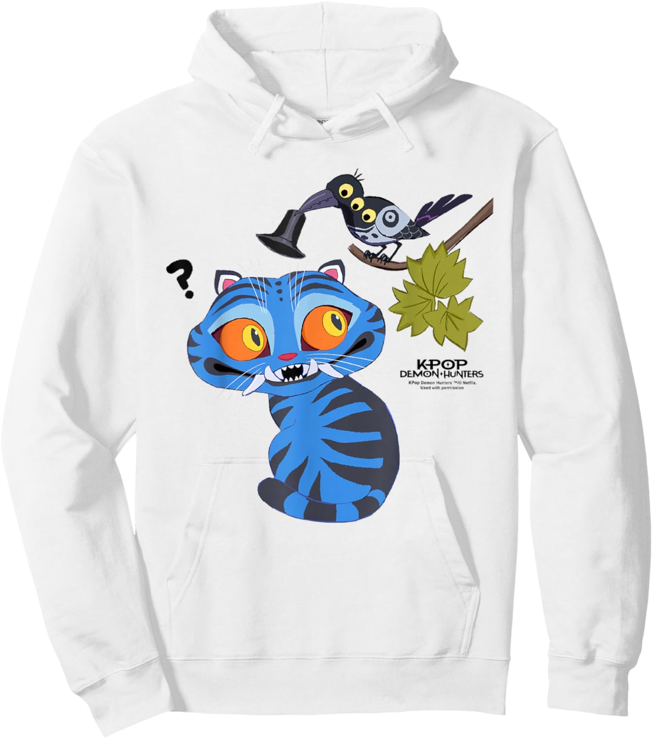 Kpop Demon Hunters Derpy and Sussie Hat Hoodie - Hoodie | White