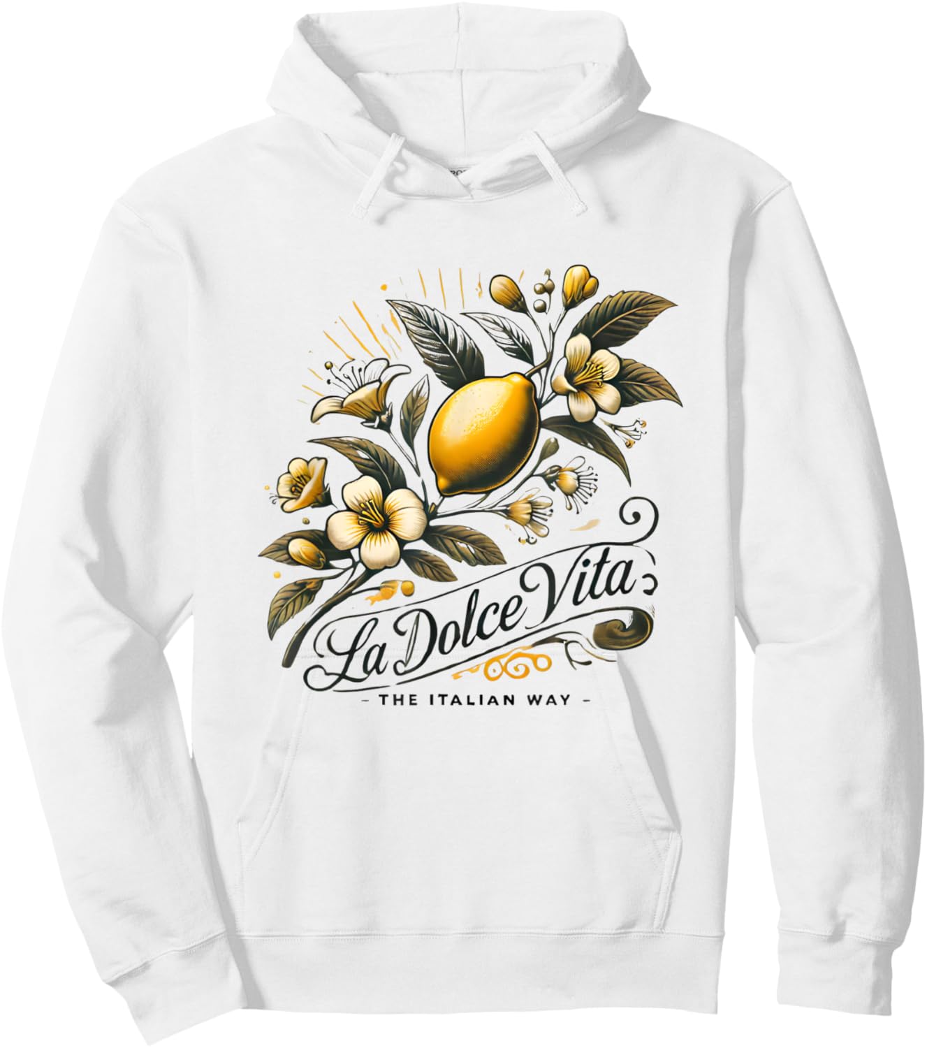 La Dolce Vita Team Limoncello Italy Amalfi Lemon Spritz , white, S Hoodie - Hoodie | White