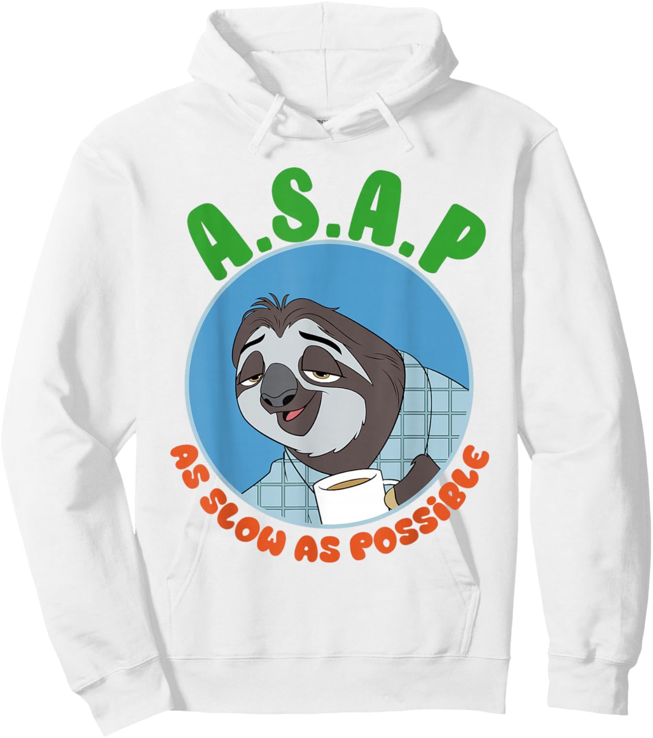 Zootopia 2 Flash Sloth Slow Hoodie - Hoodie | White