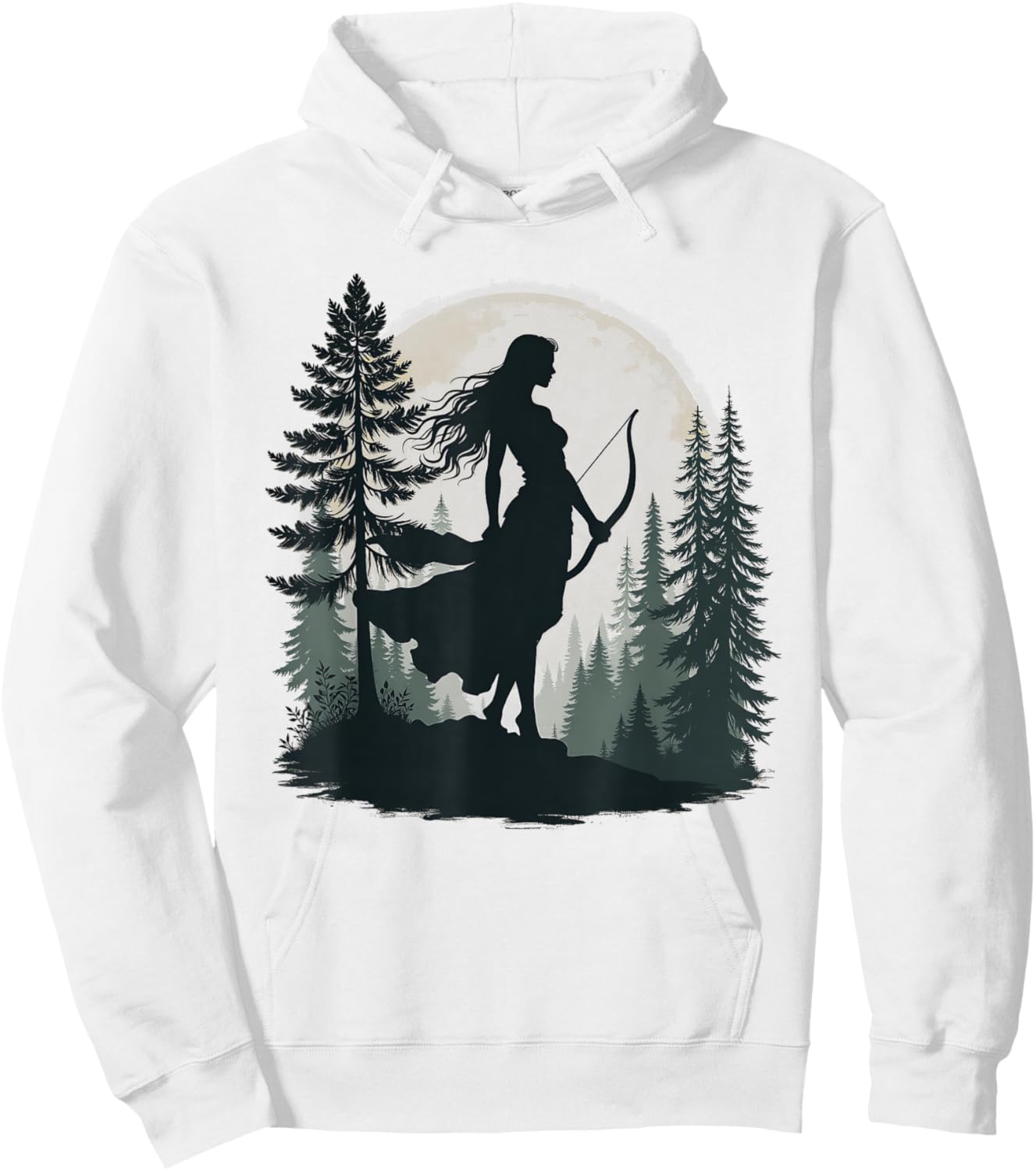 Agema Apparel Greek Goddess Artemis , Women's Adults, Short Sleeve, White, Small, Artemis , Greek Mythology Gift Hoodie - Hoodie | White