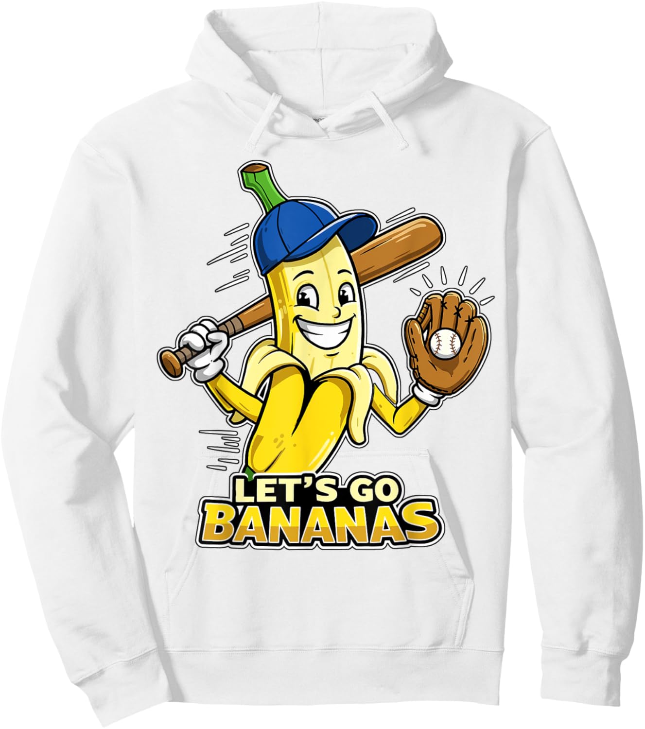 Funny Banana Shirts Gift Fruit Lovers Boys Lets Go Bananas Hoodie - Hoodie | White