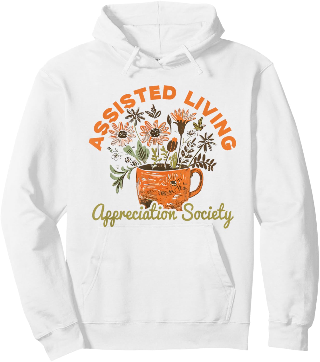 Assisted Living Hoodie - Hoodie | White