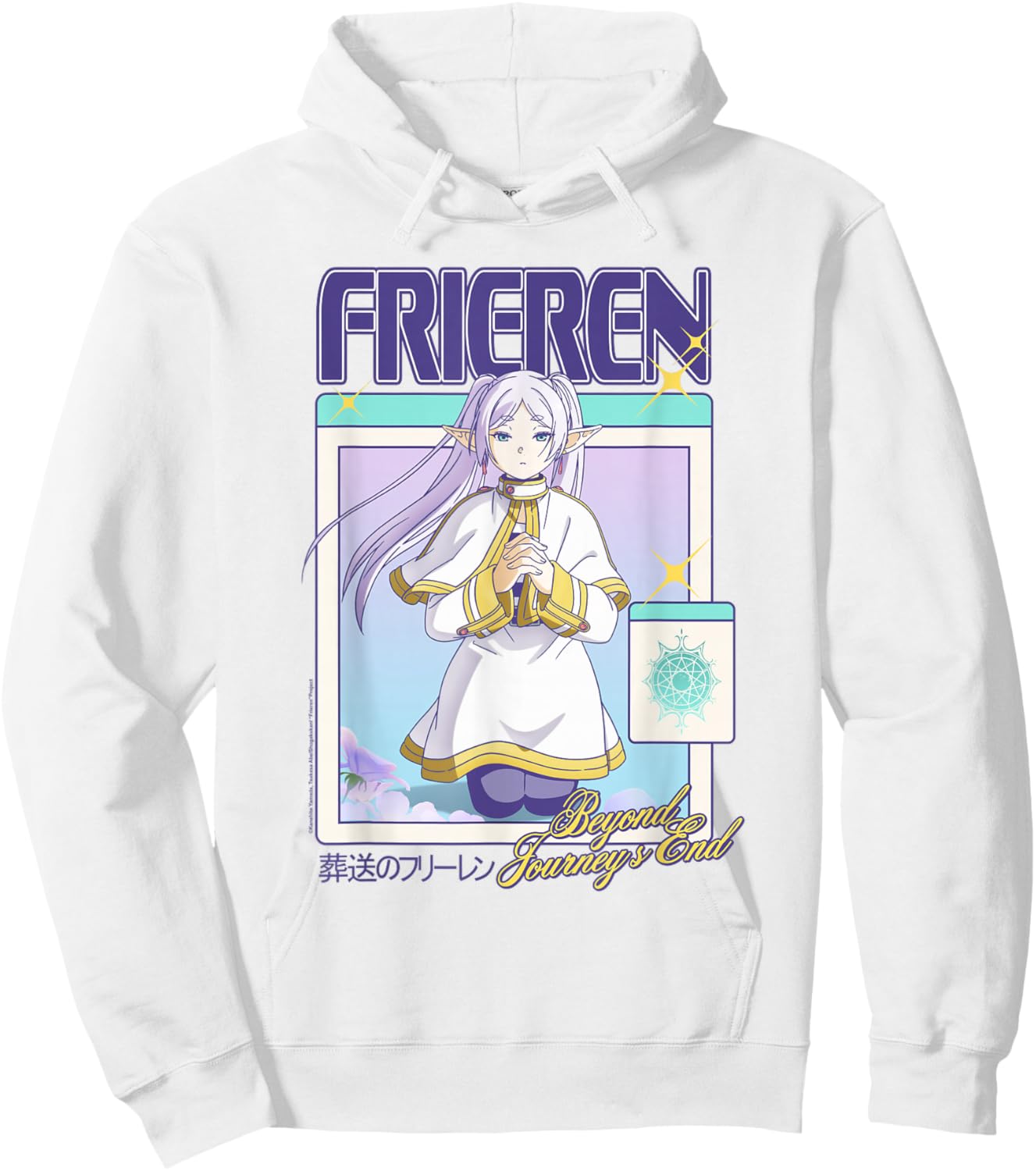 Frieren Gamer Girl Windows Y2K Fantasy Anime Hoodie - Hoodie | White