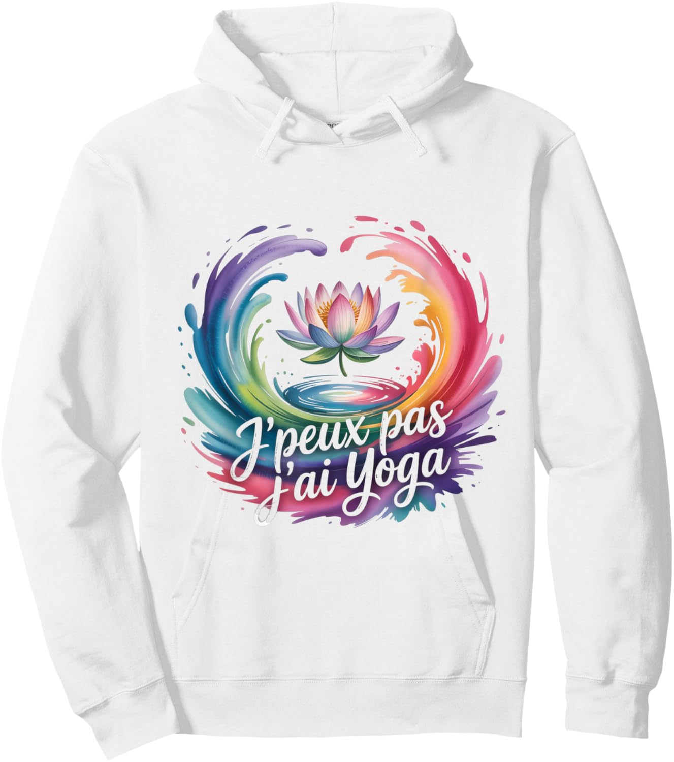 Je Peux Pas J'AI Yoga Humour Yogist Relaxation Meditation Hoodie - Hoodie | White