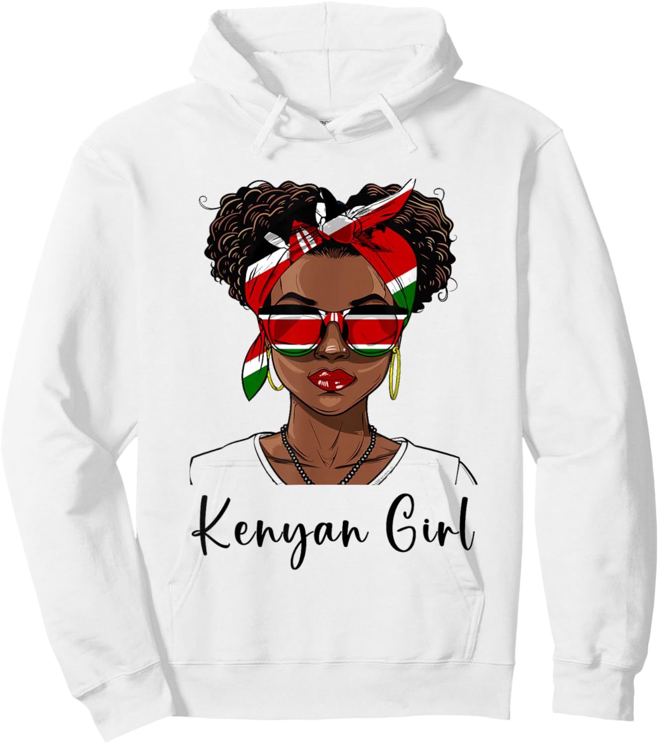 Kenya Flag Outfit for Woman Girl Souvenirs Keynan Hoodie - Hoodie | White