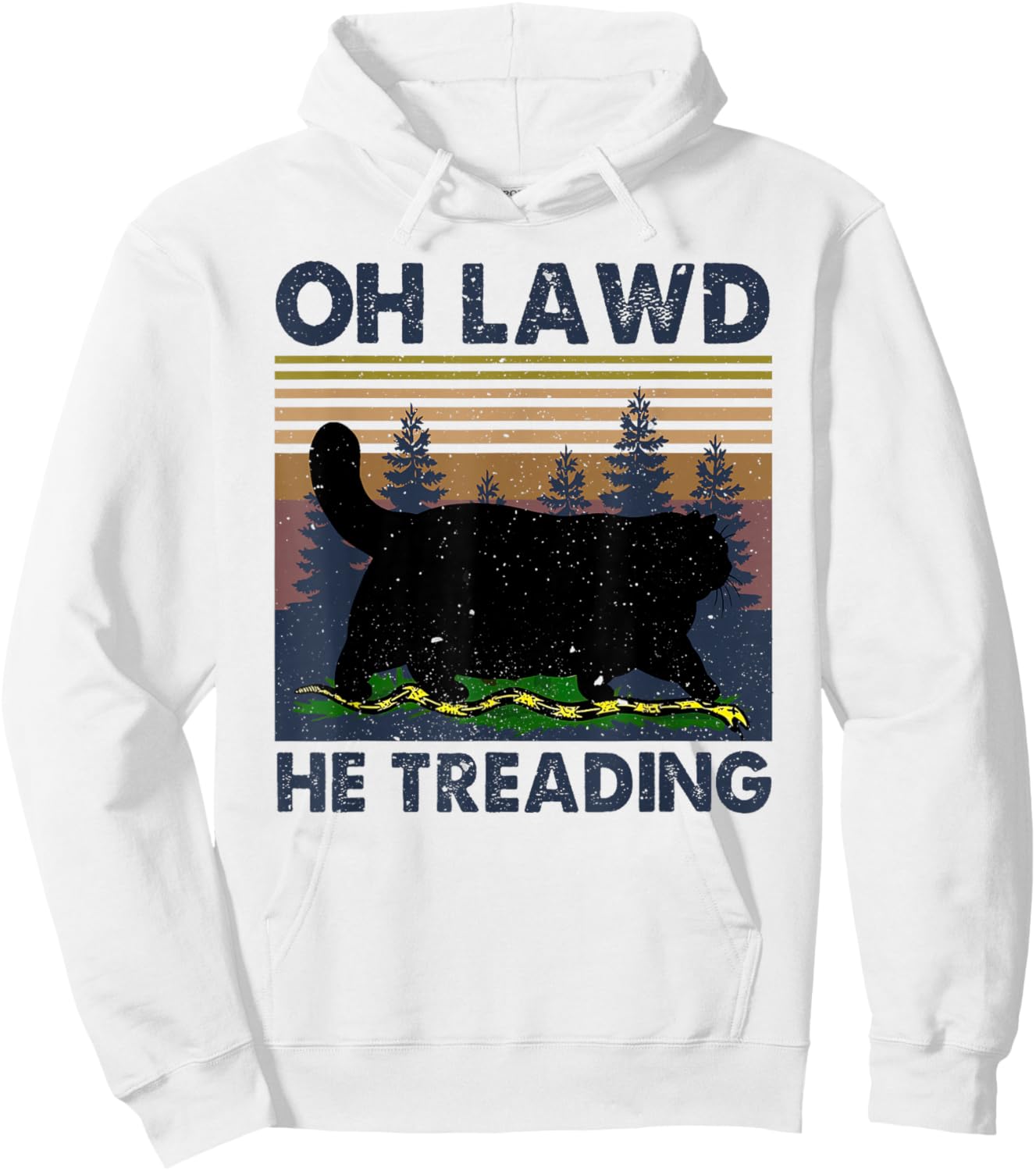 Oh Lawd He Treading Hoodie - Hoodie | White