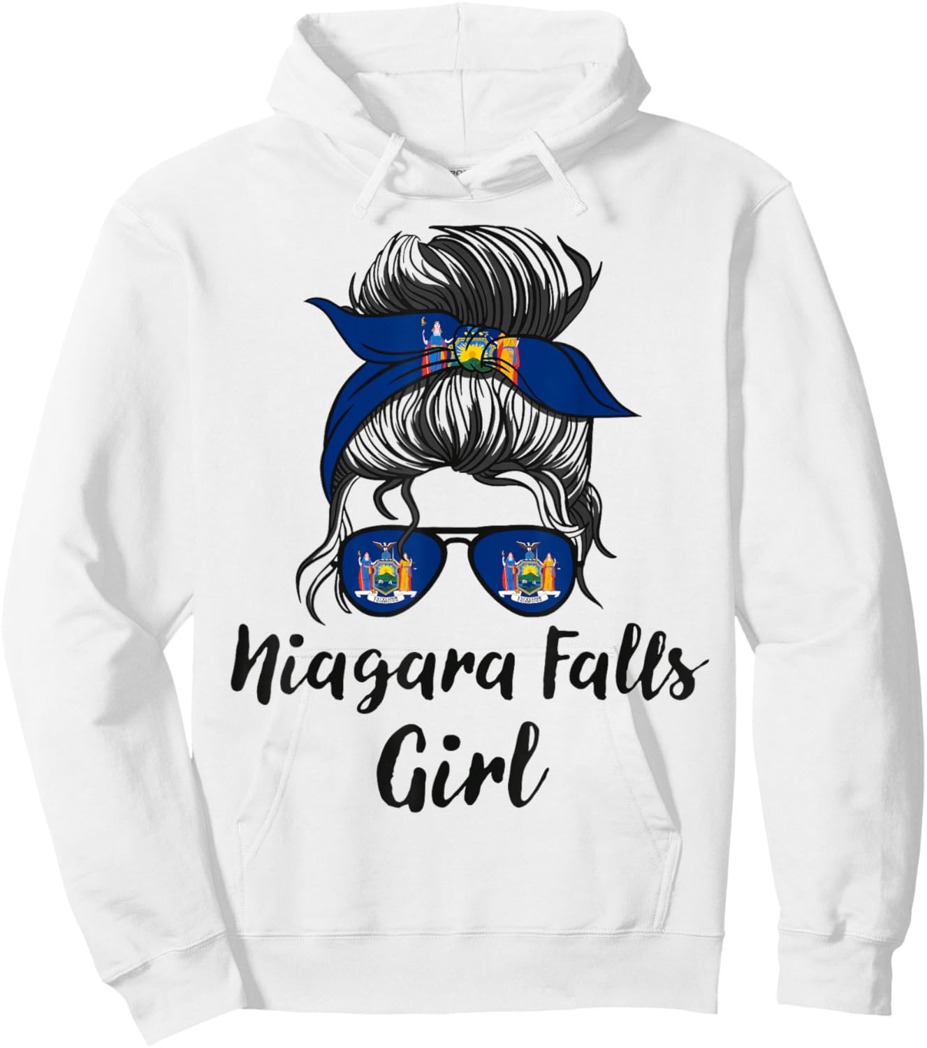 Niagara Falls New York Women Girl Hoodie - Hoodie | White