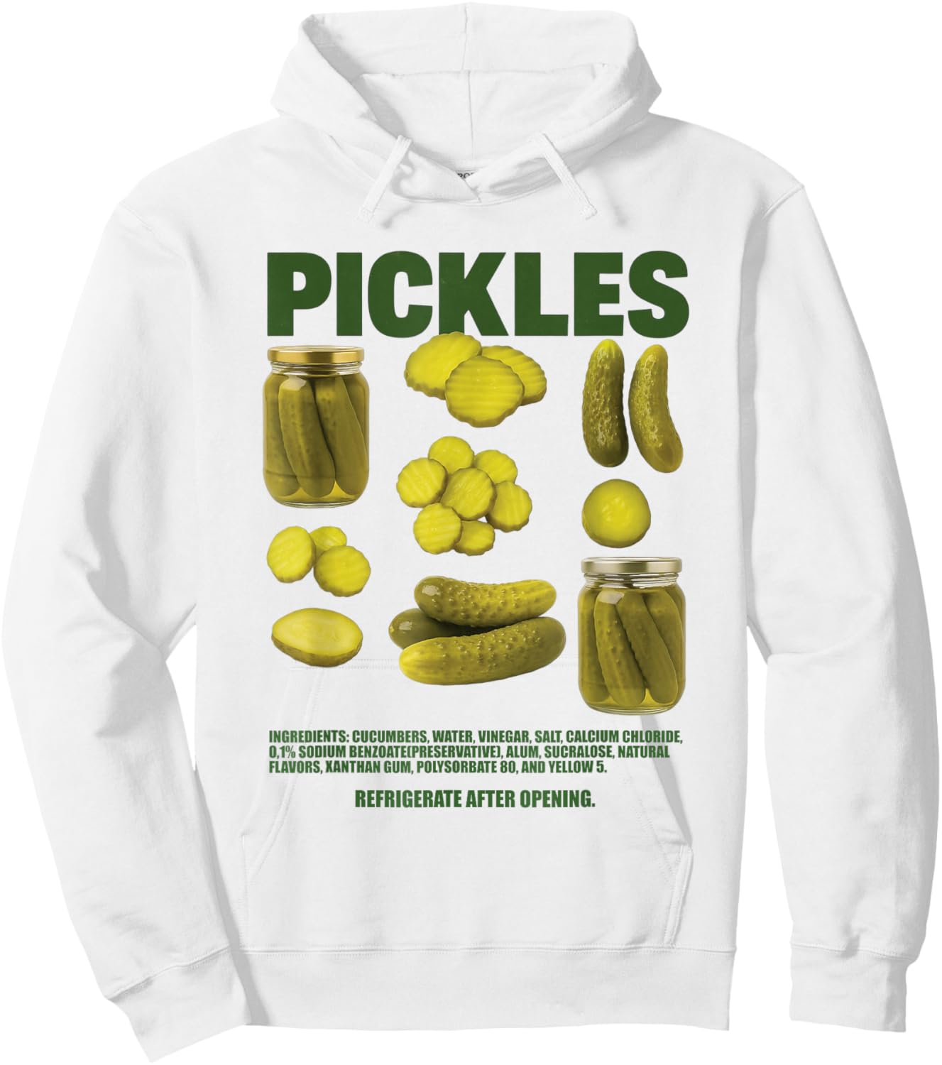 Essiggurken Cravings Humor Design für Schwangere Hoodie - Hoodie | White