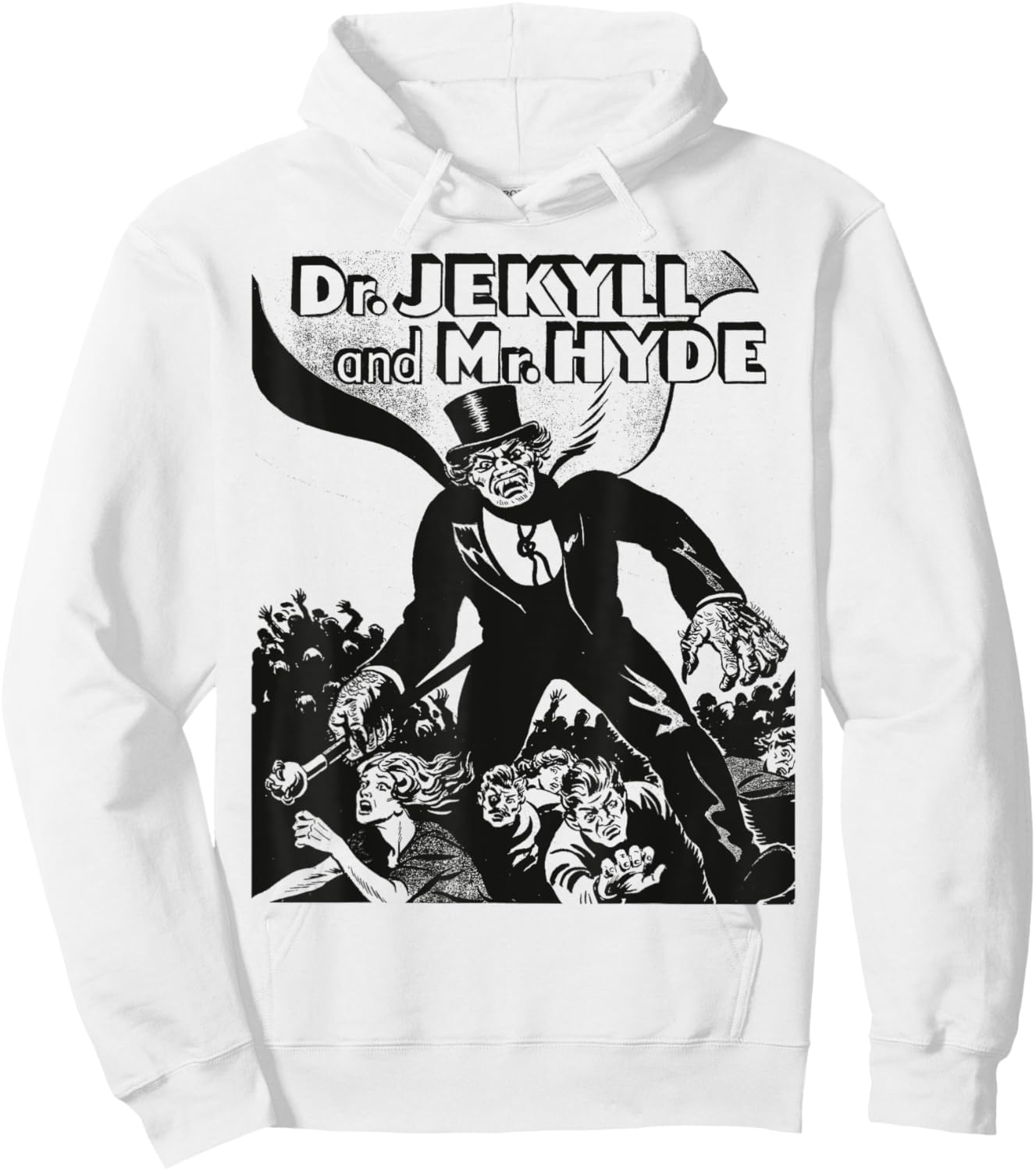 Dr. Jekyll & Mr. Hyde Horror Retro Halloween Monster Hoodie - Hoodie | White