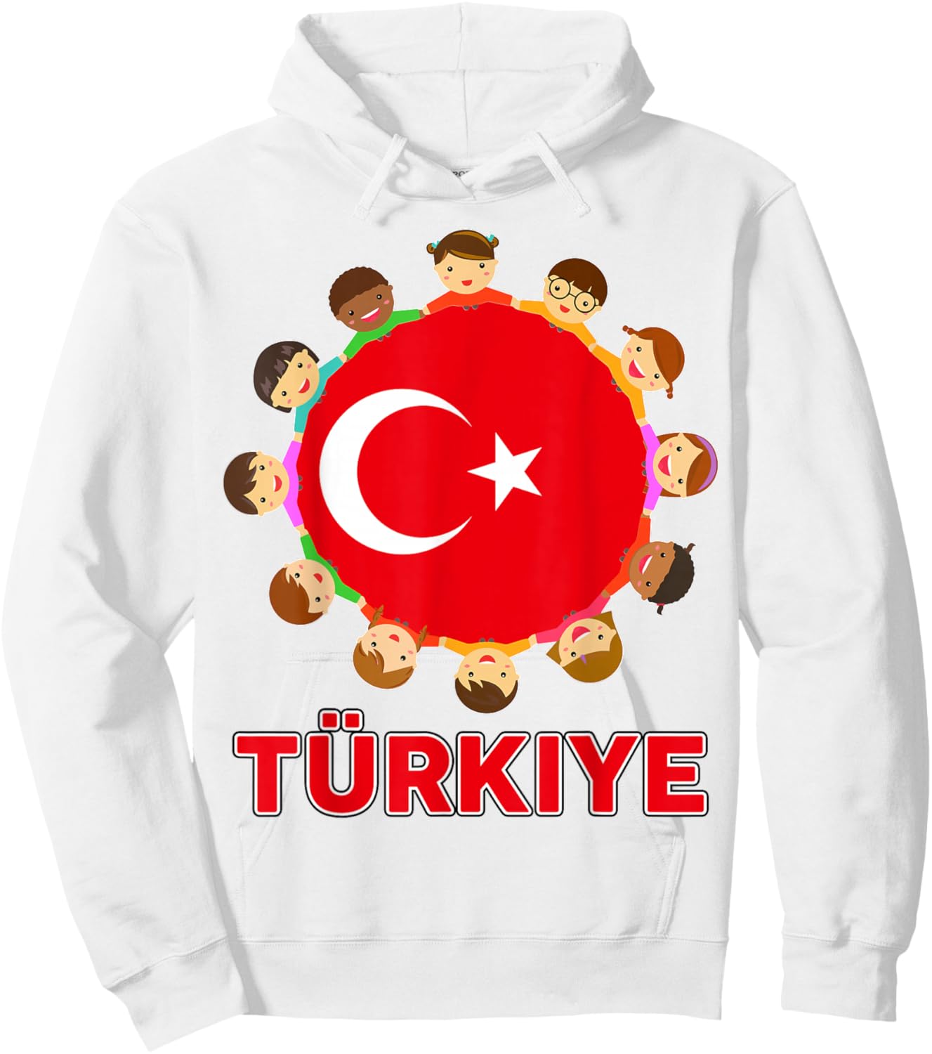 Toddler Turkish-Shirt Flag Turkiye Turkey Kids Men Women Boy Hoodie - Hoodie | White