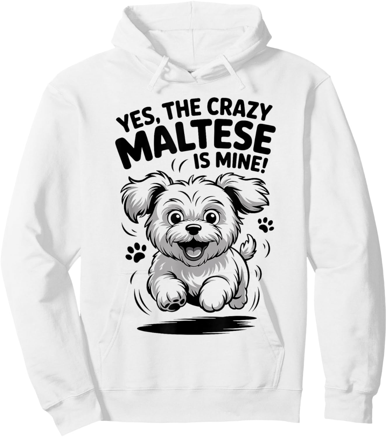 Cute Pet Cross Small Mix Breed Owner Dog Funny Cool Maltese Hoodie - Hoodie | White