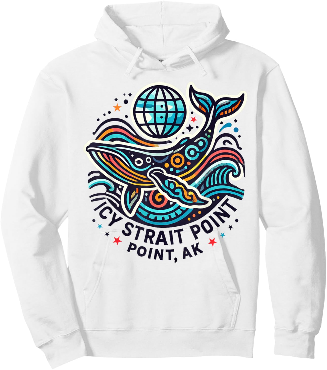 Icy Strait Point, AK Shirt Alaska Adventure Moose Hoodie - Hoodie | White