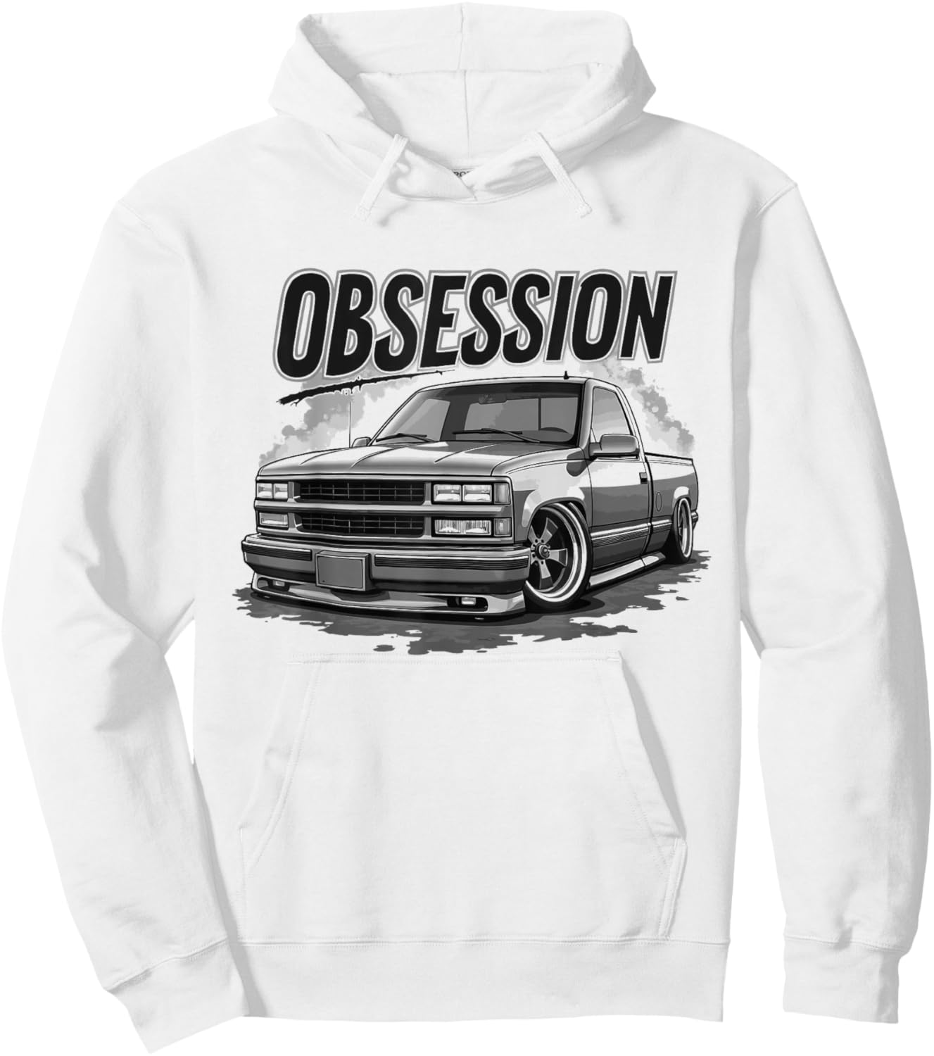 OBS Single Cab Truck Old Body Style Retro CK Truck 4th Gen Hoodie - Hoodie | White