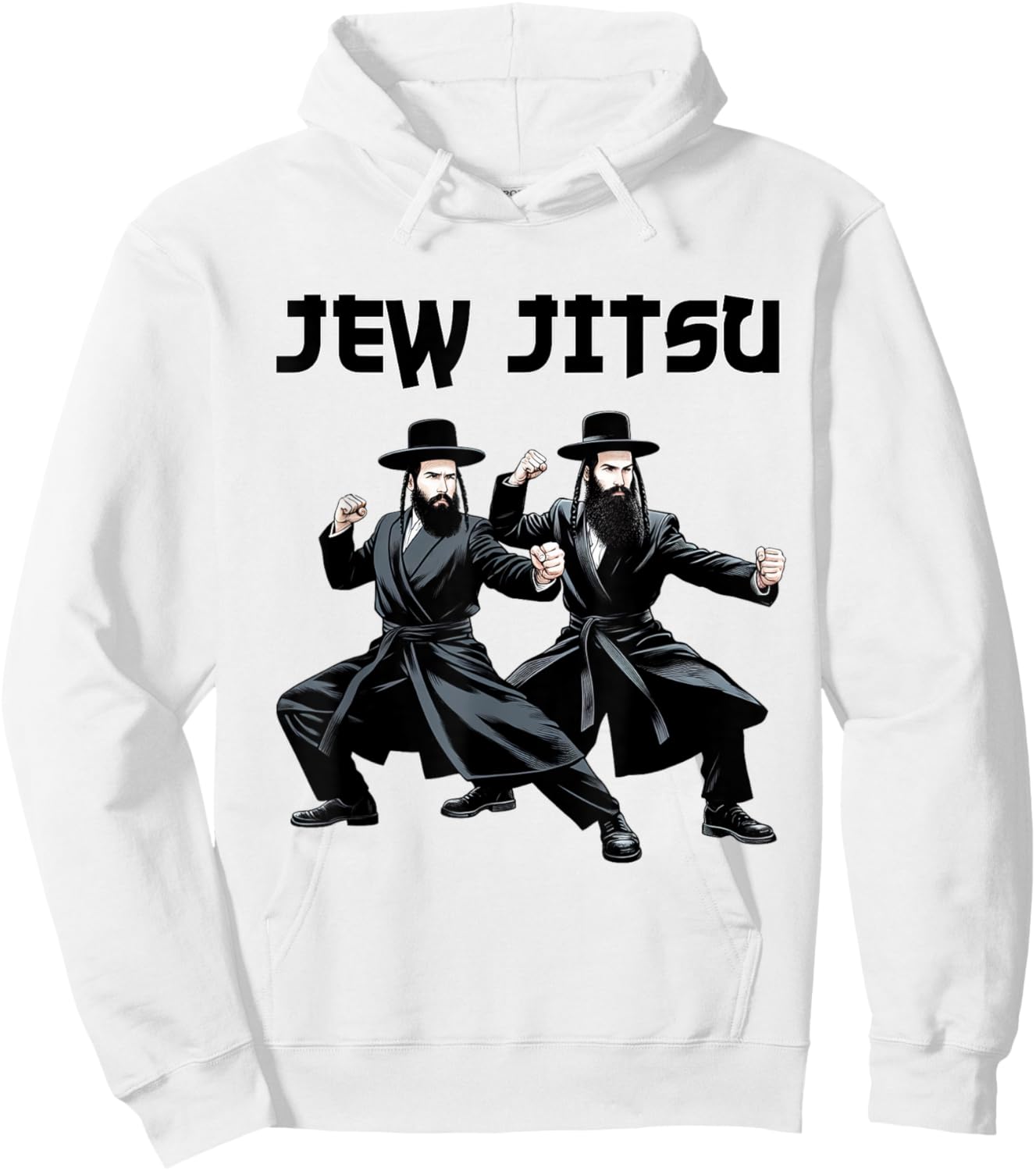Funny Jewish Hanukkah Rabbi Horah Dance Jew Israel Shabbat Hoodie - Hoodie | White