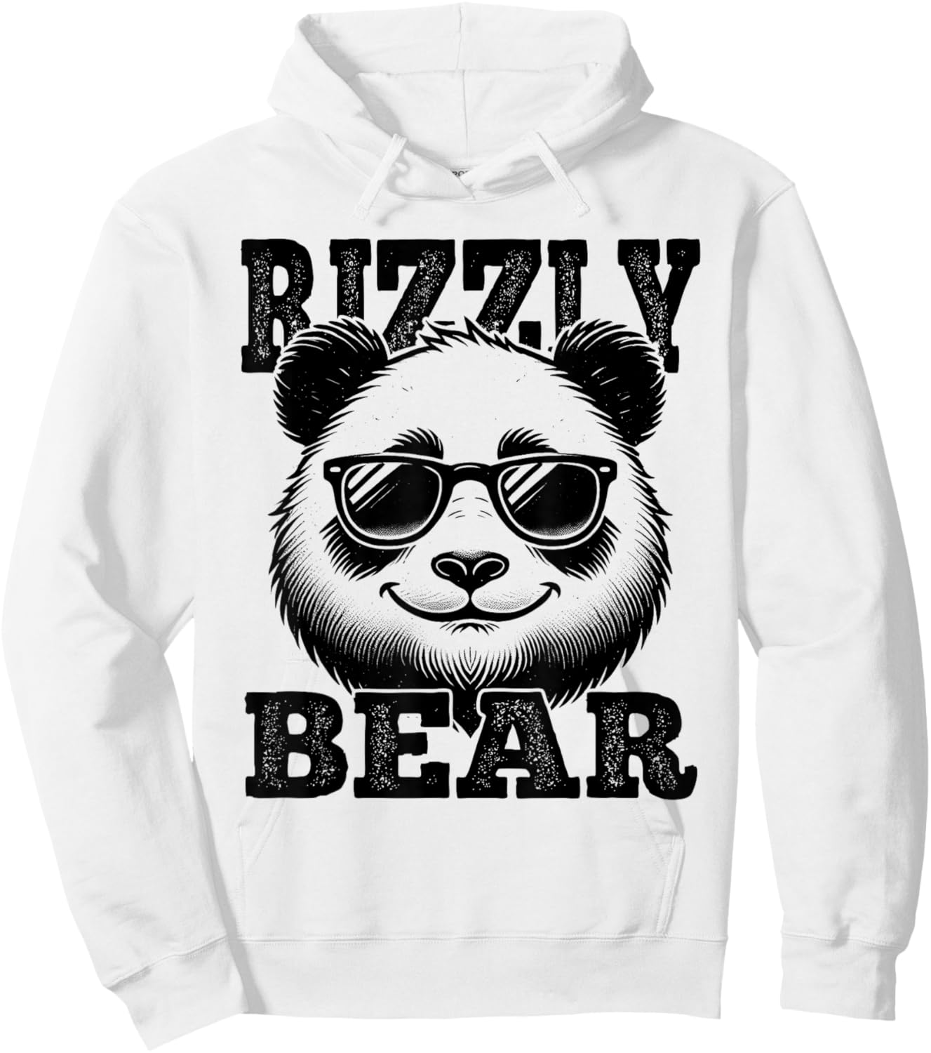 Rizzly Bear Panda Bear W Rizzler Funny Rizz Hoodie - Hoodie | White