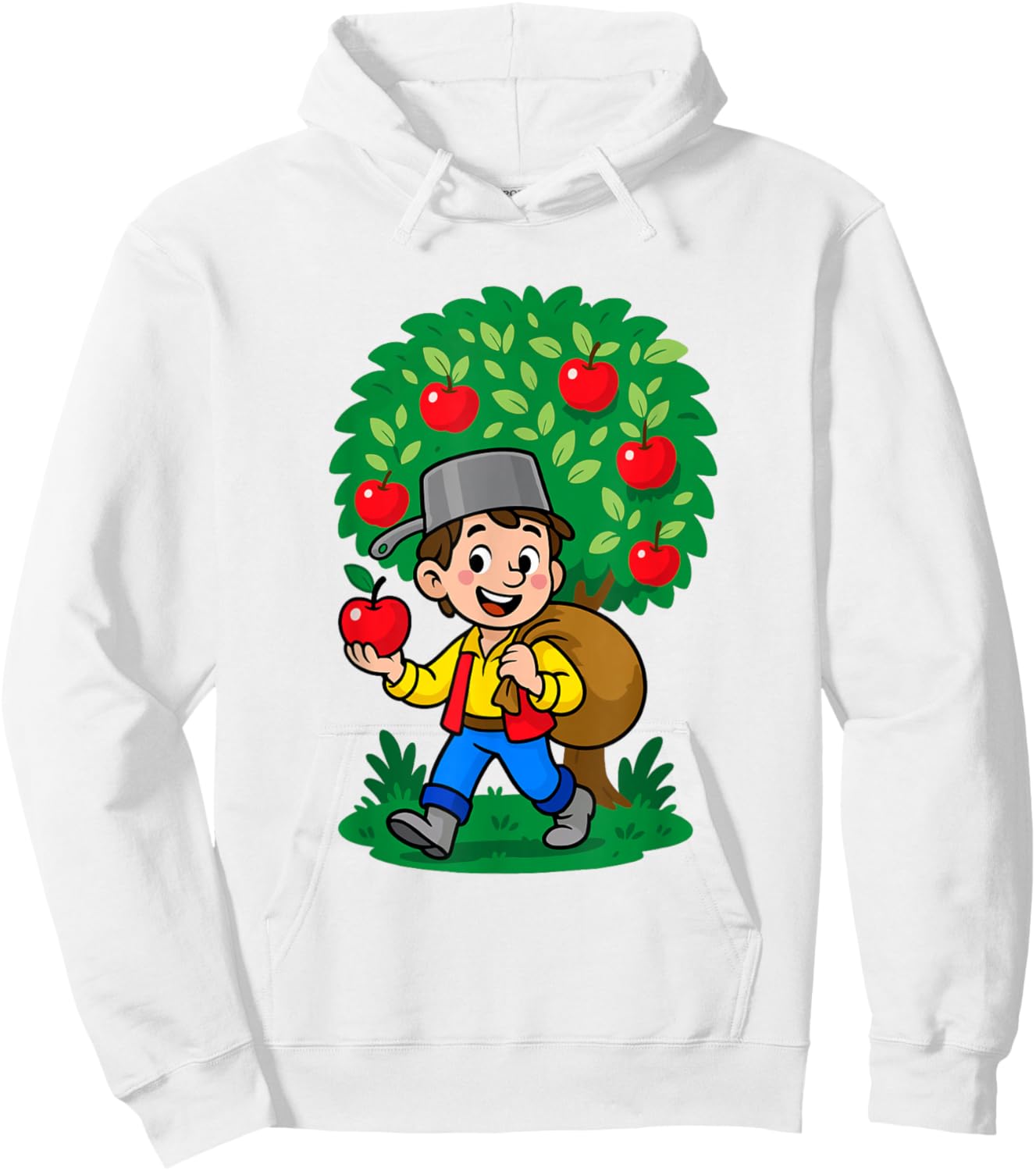 Celebrate Legends Apple Day Sept 26, Johnny Appleseed Hoodie - Hoodie | White