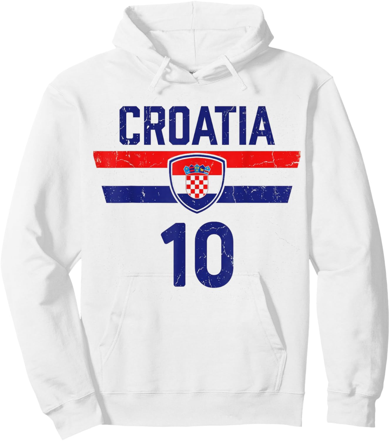 Croatia Hrvatska Flag Zagreb Croatian Jersey Retro Hoodie - Hoodie | White