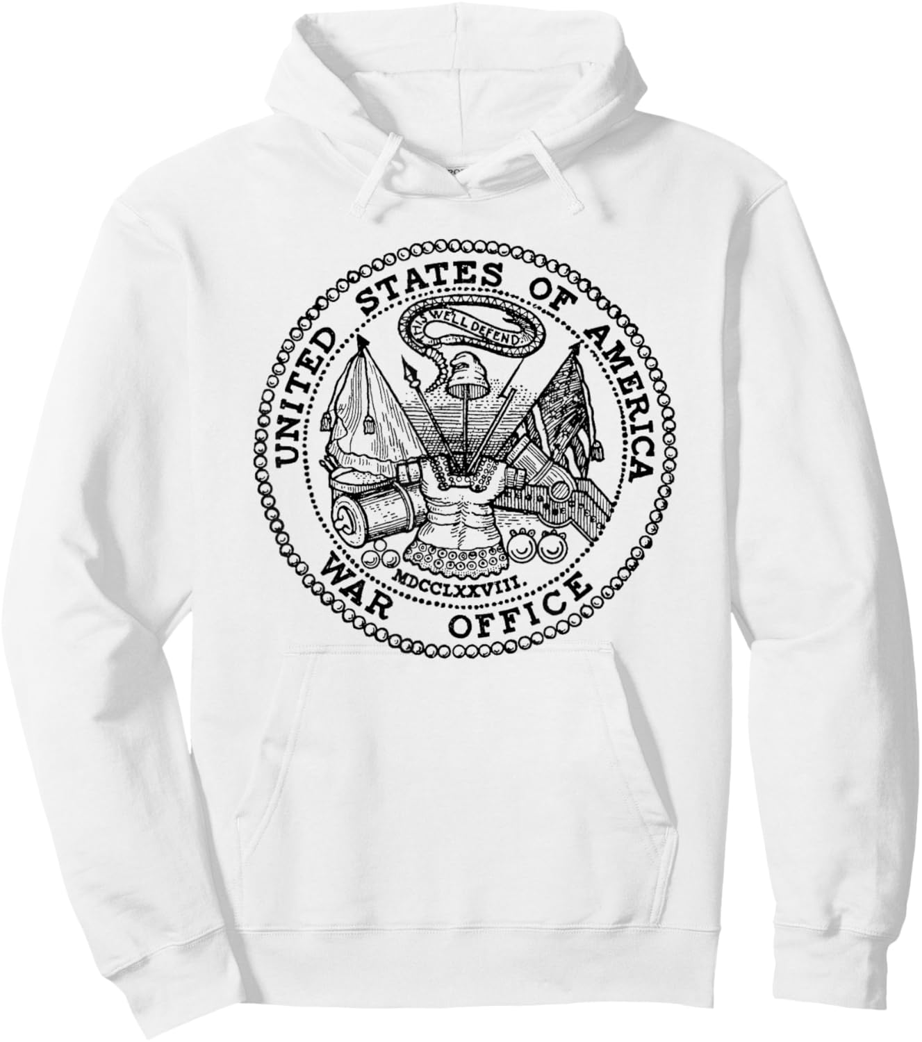 United States of America War Office - War Department Hoodie - Hoodie | White