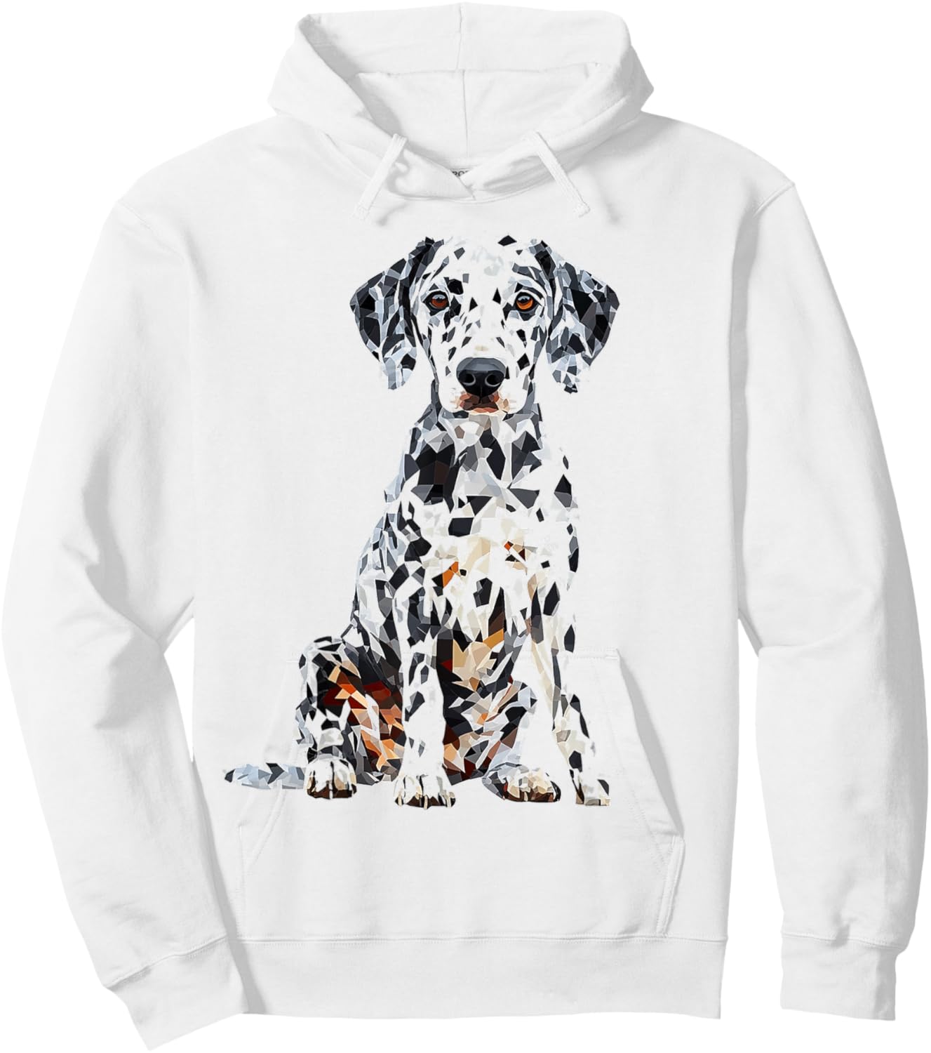 Dalmatian Dog Motif Pet Illustration Dalmatian Women Kids Hoodie - Hoodie | White