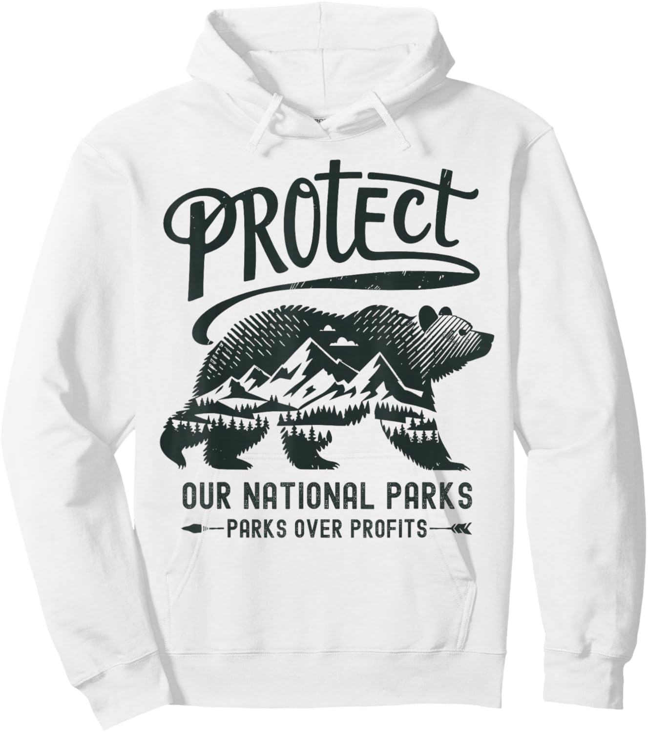 Protect Our National Parks Defund Doge Parks Not Profits Hoodie - Hoodie | White