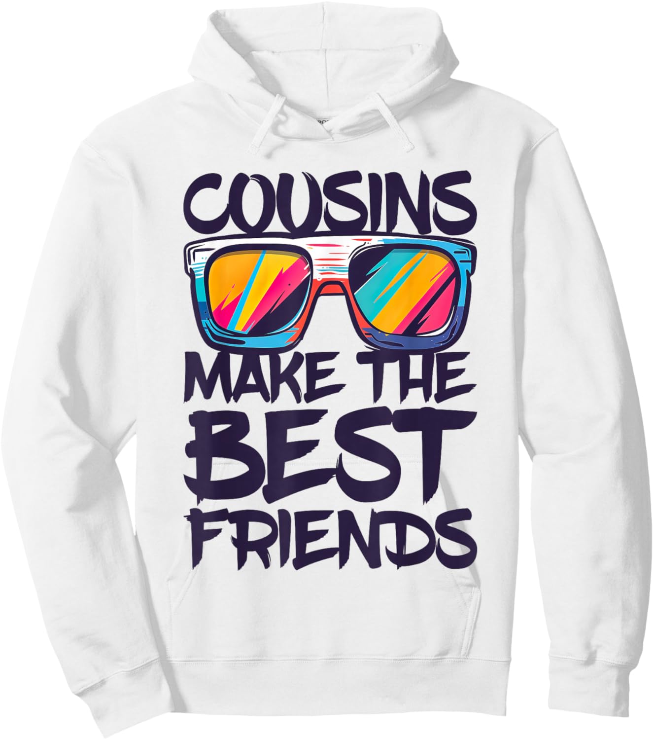 Cousins Make The Best Friends Shirt Boy Girl Cousin Crew Hoodie - Hoodie | White